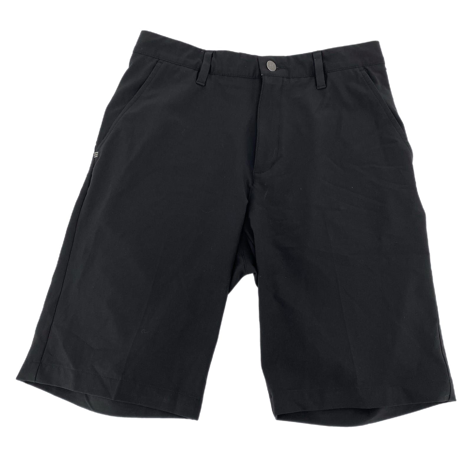 adidas Black Athletic Shorts High Rise Inseam 11 in