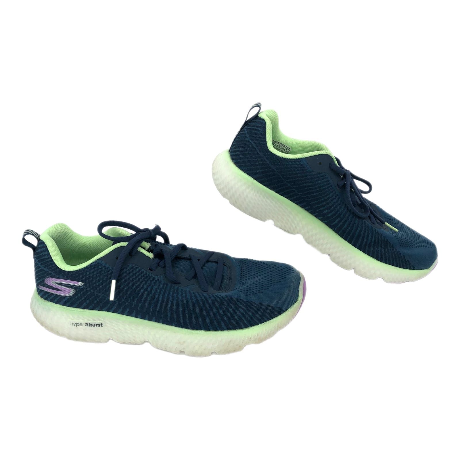 Skechers Blue-Green Hyper Burst Athletic Shoes