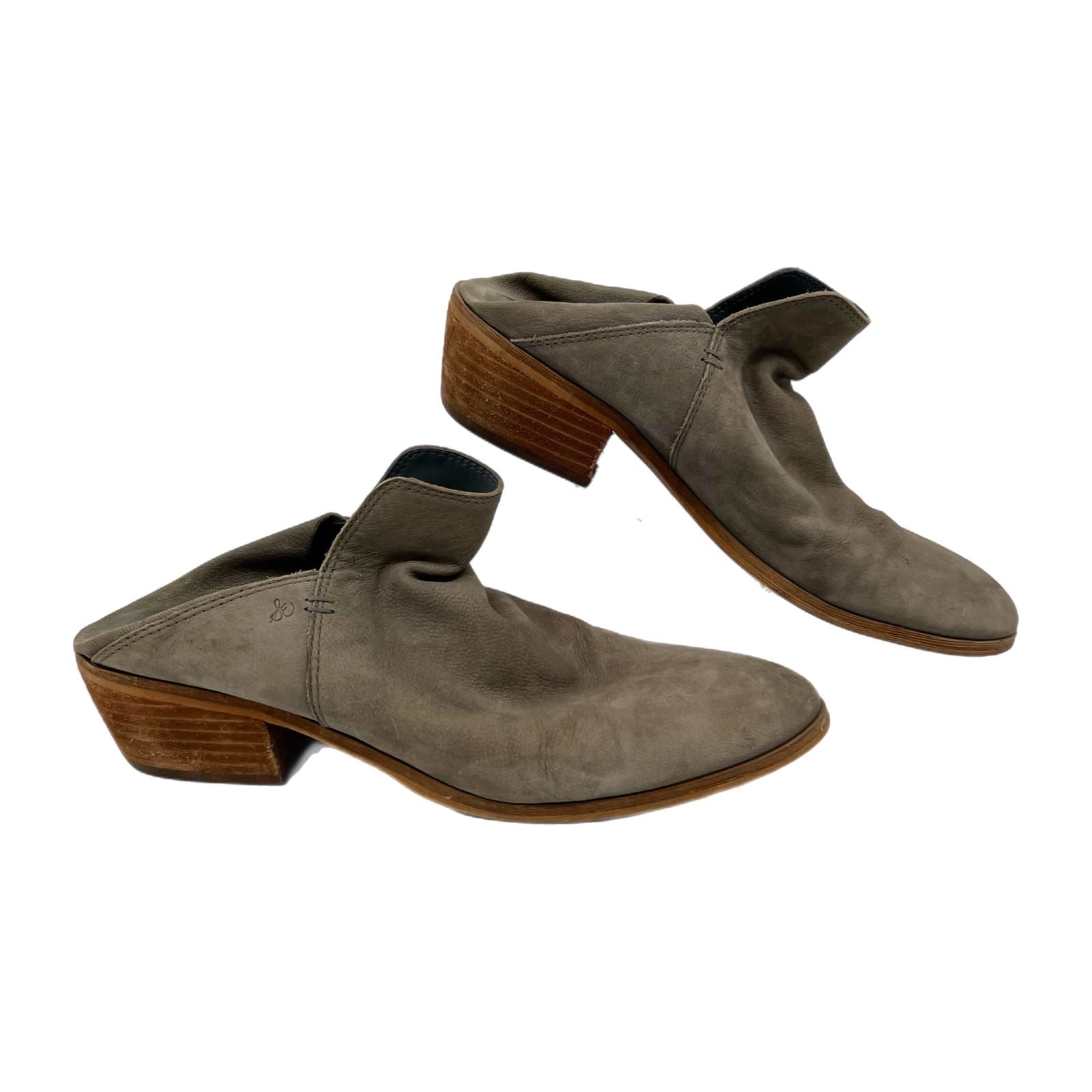 Sam Edelman Gray Slouchy Slip-On Ankle Booties