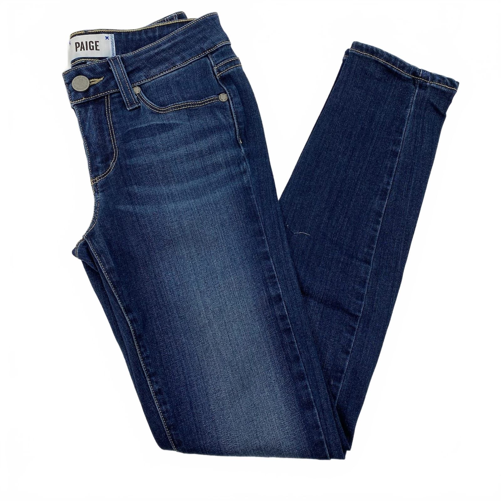 PAIGE Dark Wash Verdugo Ankle Jeans