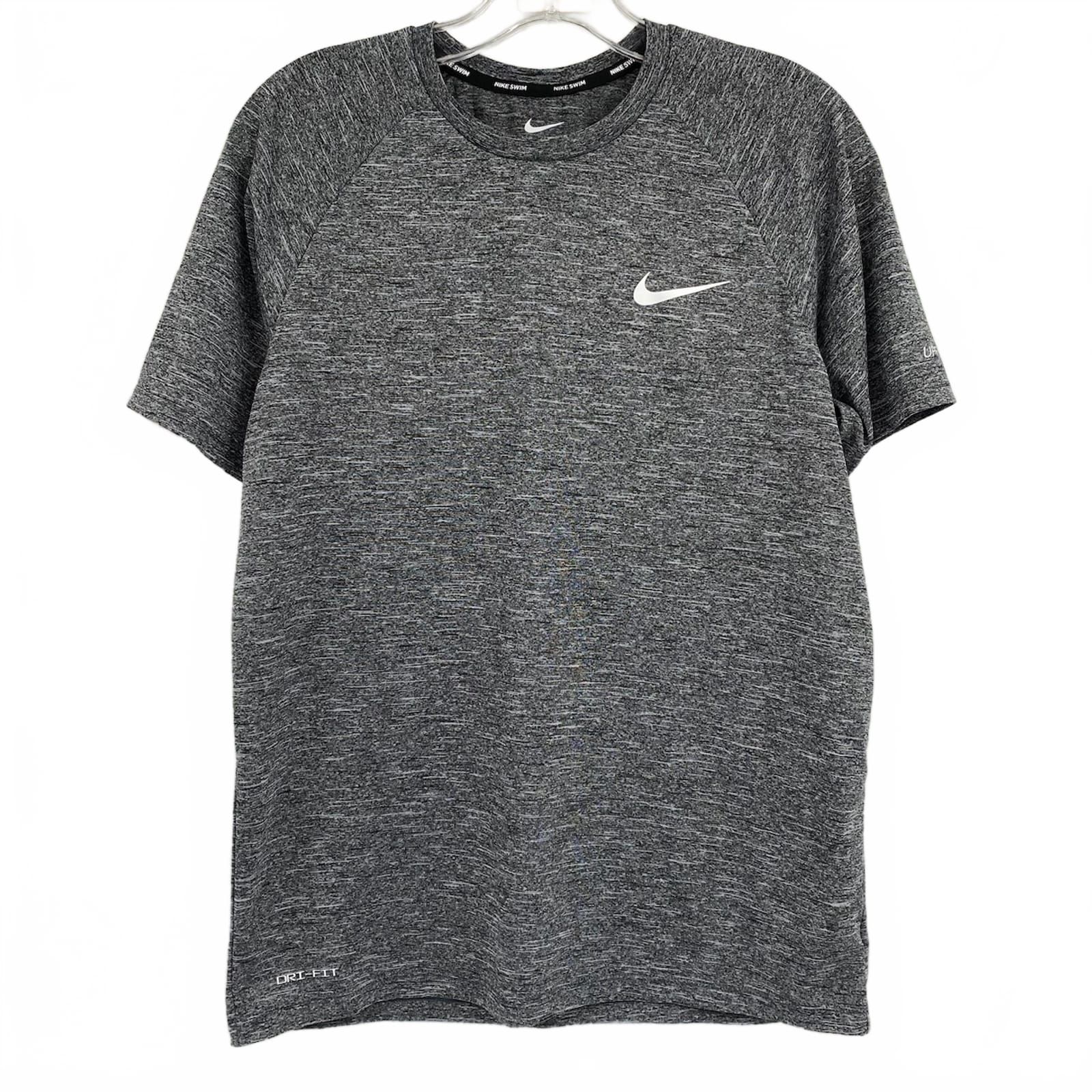 Nike Gray UPF-40 Short Sleeve Swim Shirt