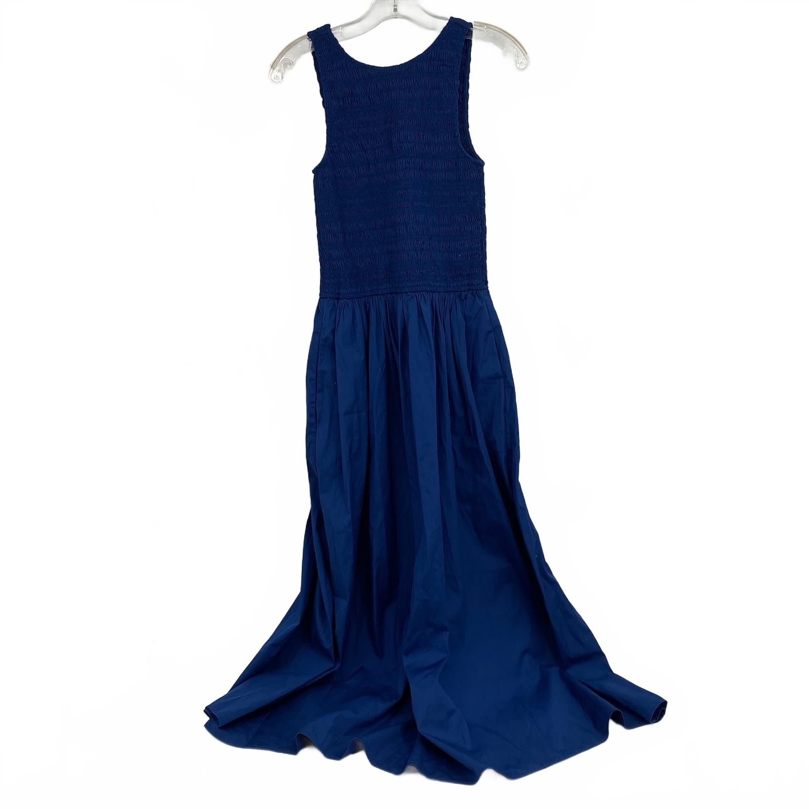 Madewell Blue Maxi Cotton Dress