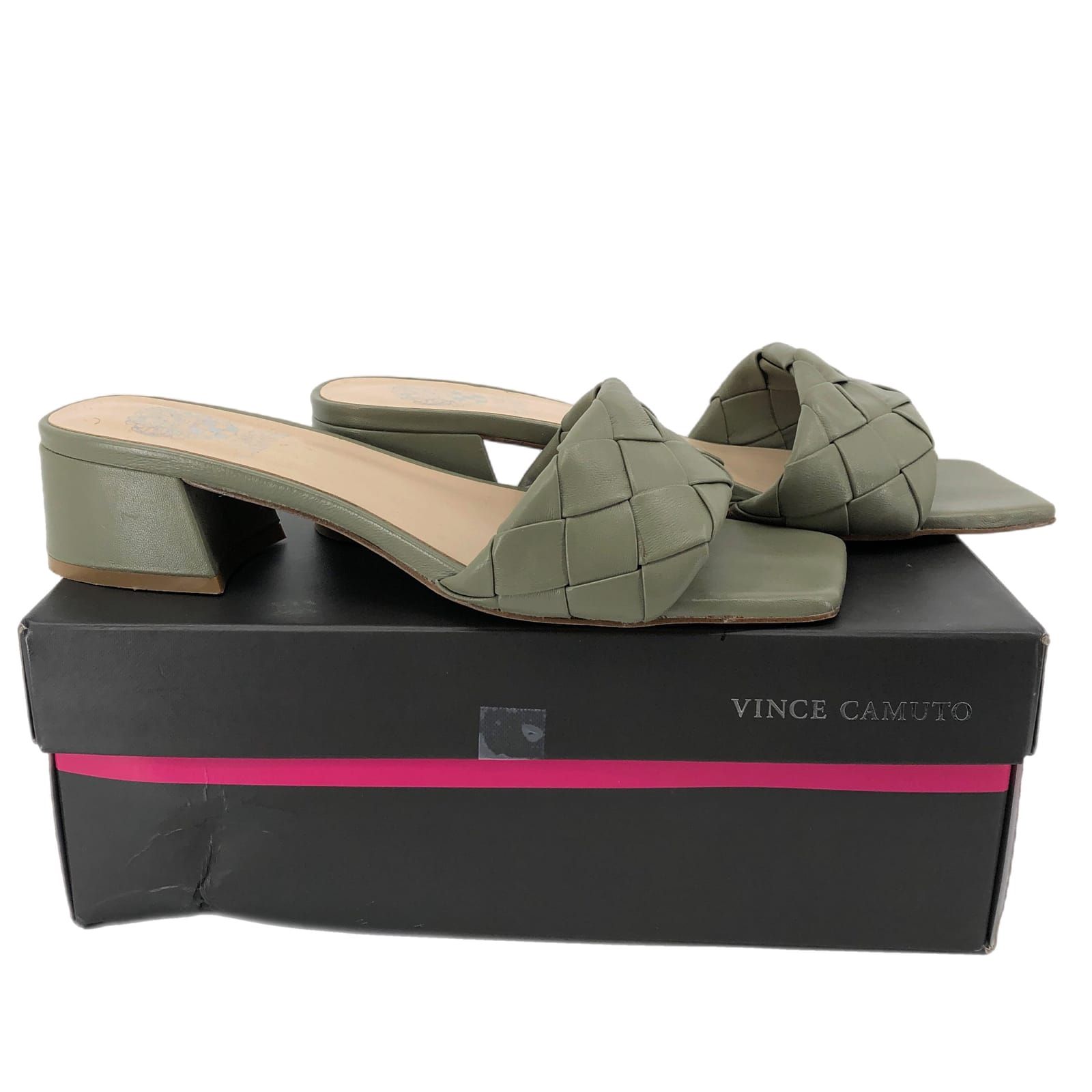 Vince Camuto Green Leather Sandals