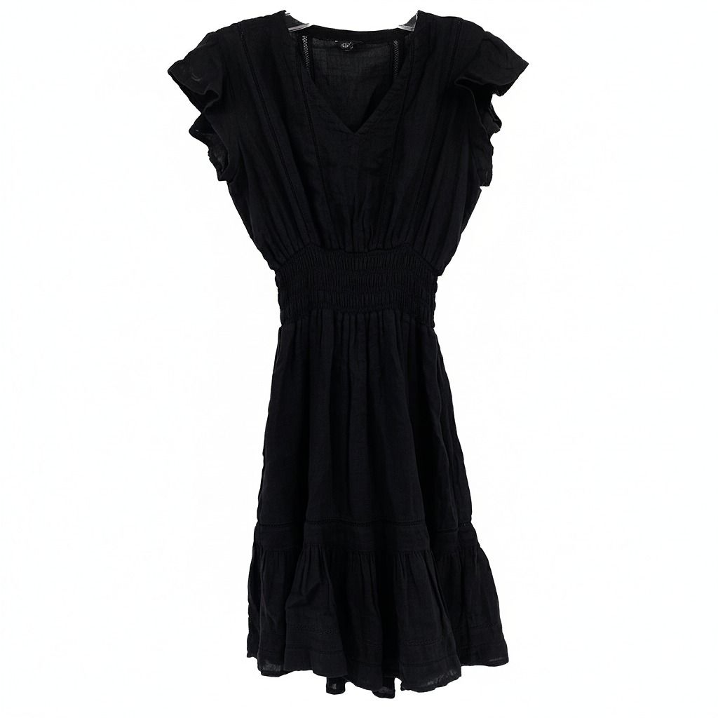 Rails Black Tara Lace Detail Mini Dress