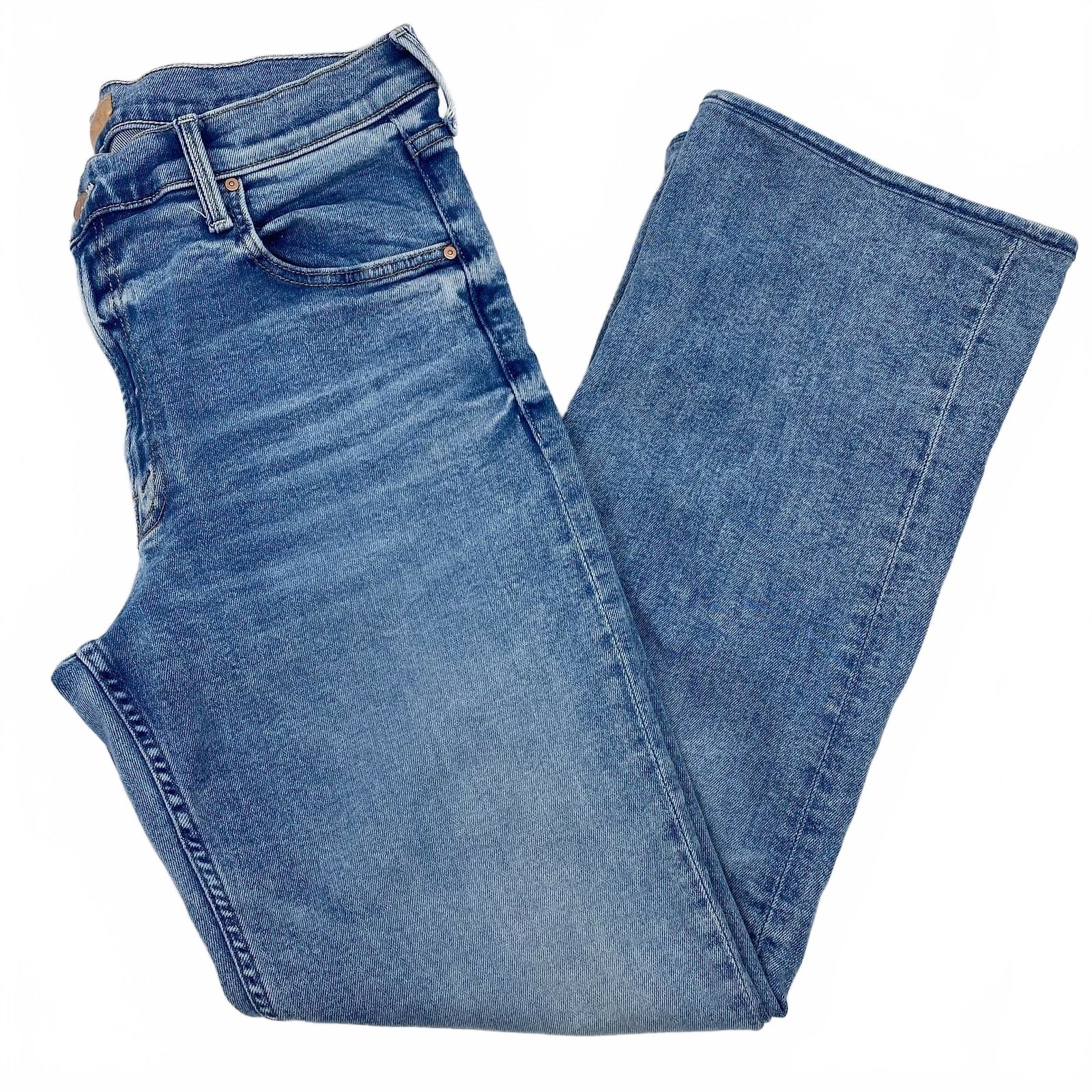 Mother Blue Light Wash Bookie Sneak Jeans