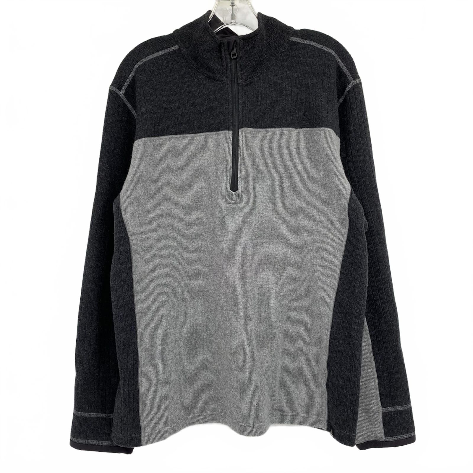 Prana Gray 1/4 Zip Sweater