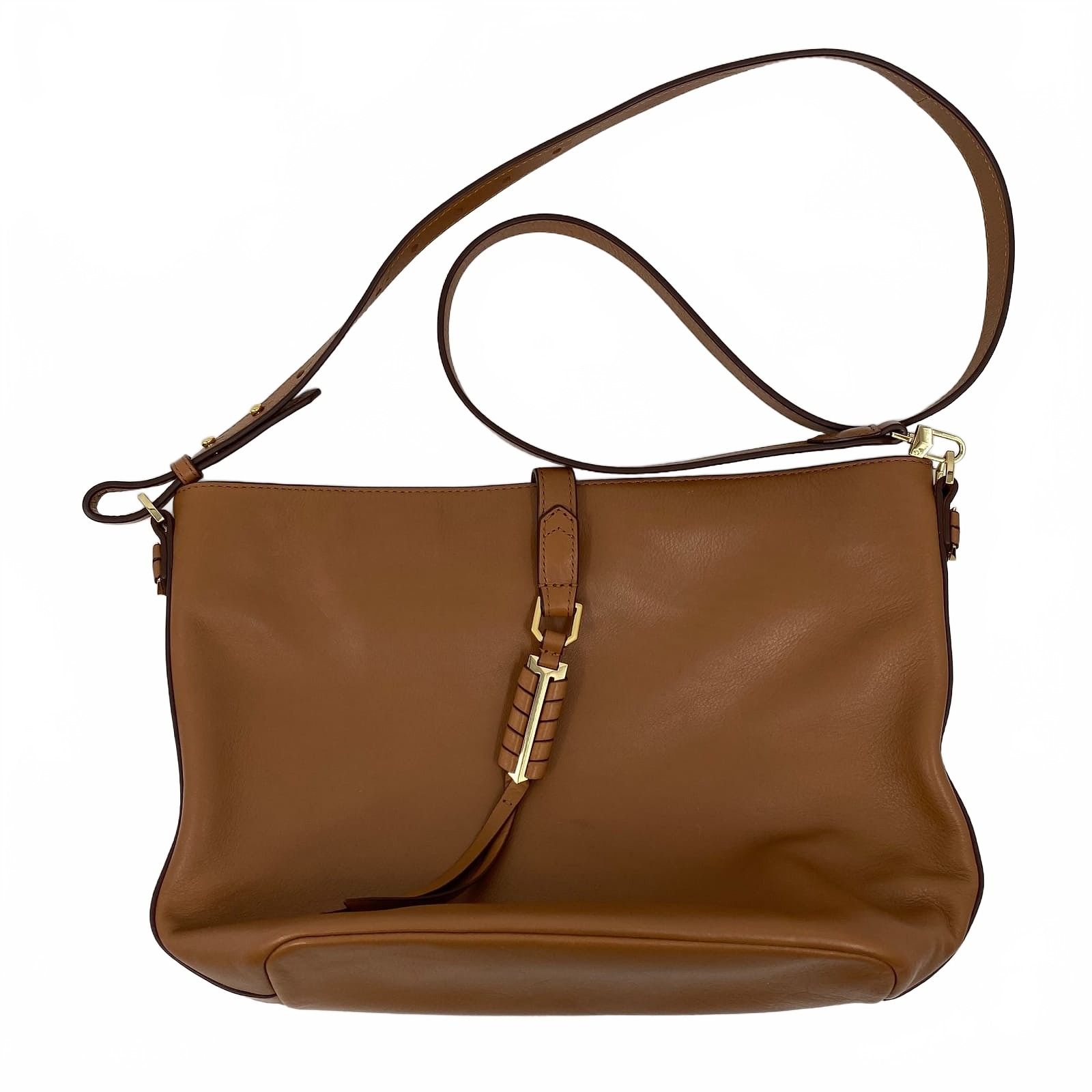 Covet Brown Leather Crossbody Purse