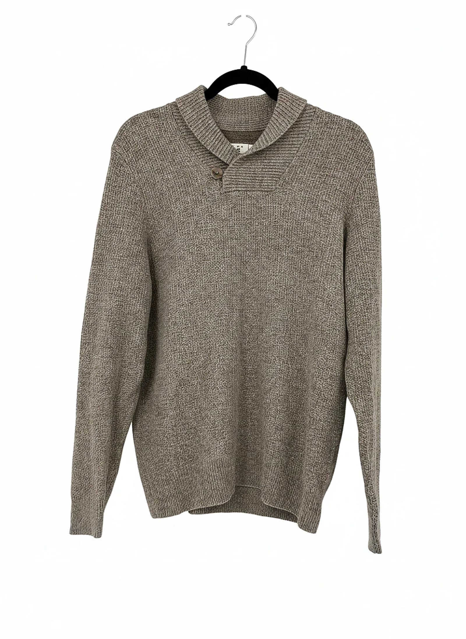 Joseph Abboud Gray Wool-Nylon Pullover Sweater