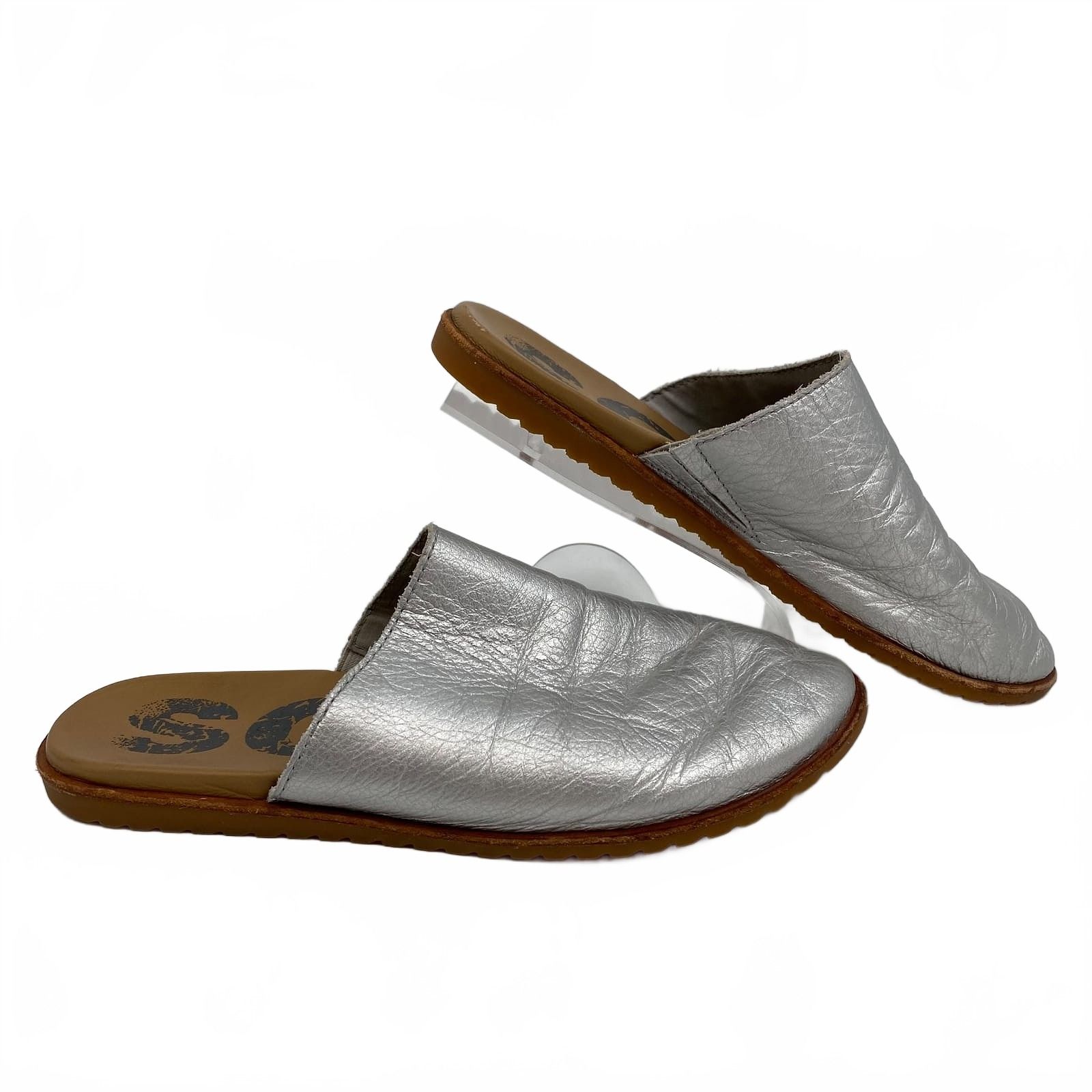 Sorel Silver Mules