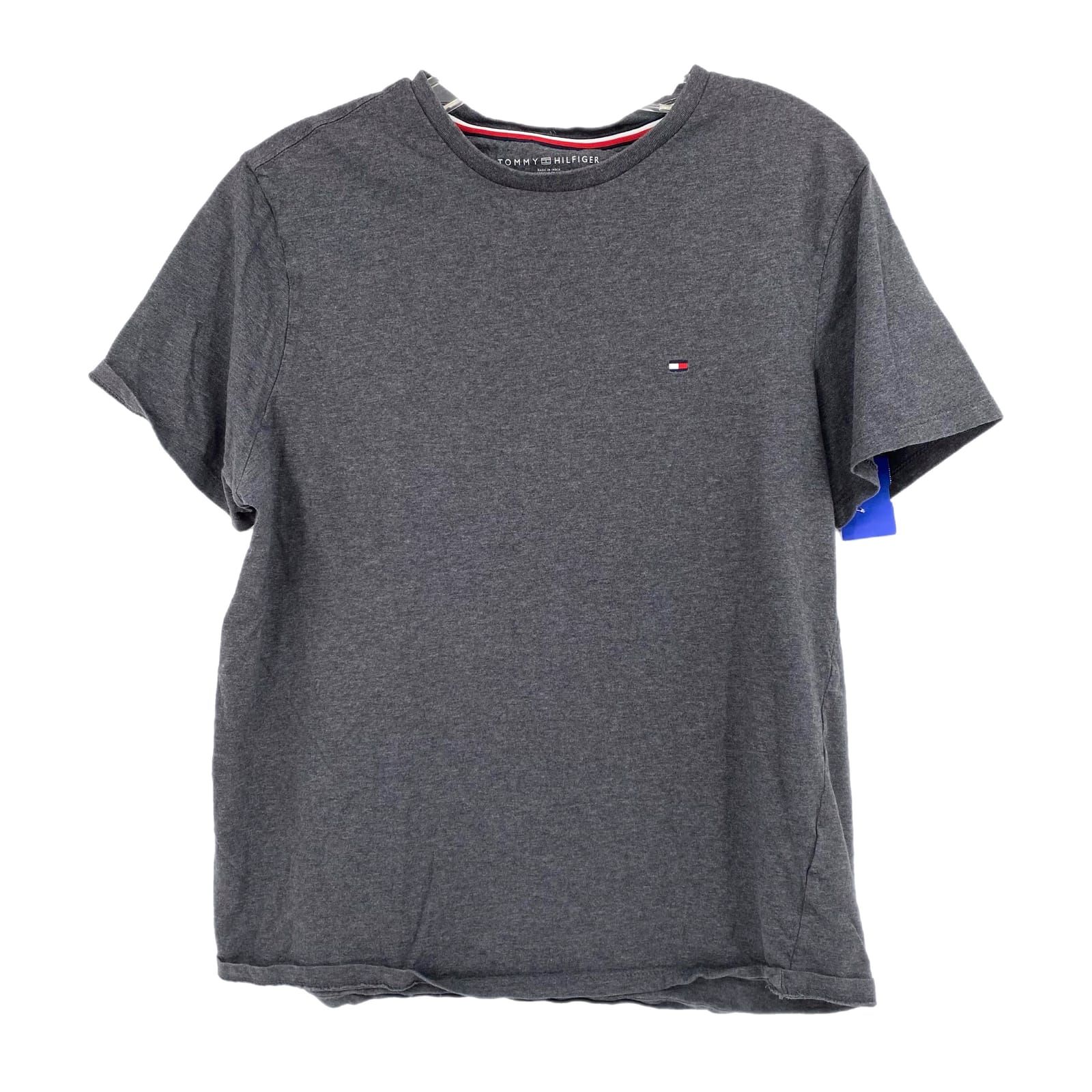 Tommy Hilfiger Gray Basic Round Neck T-Shirt