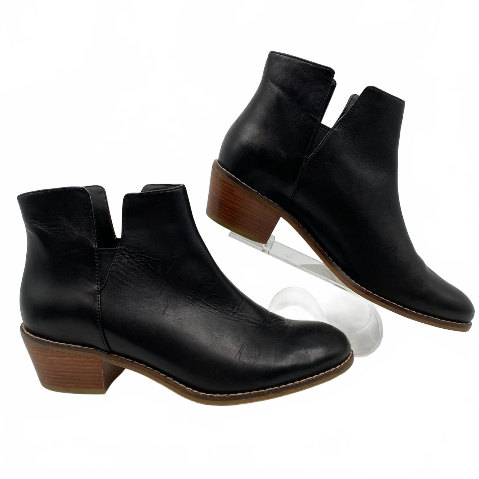 Cole Haan Black Leather Ankle Booties