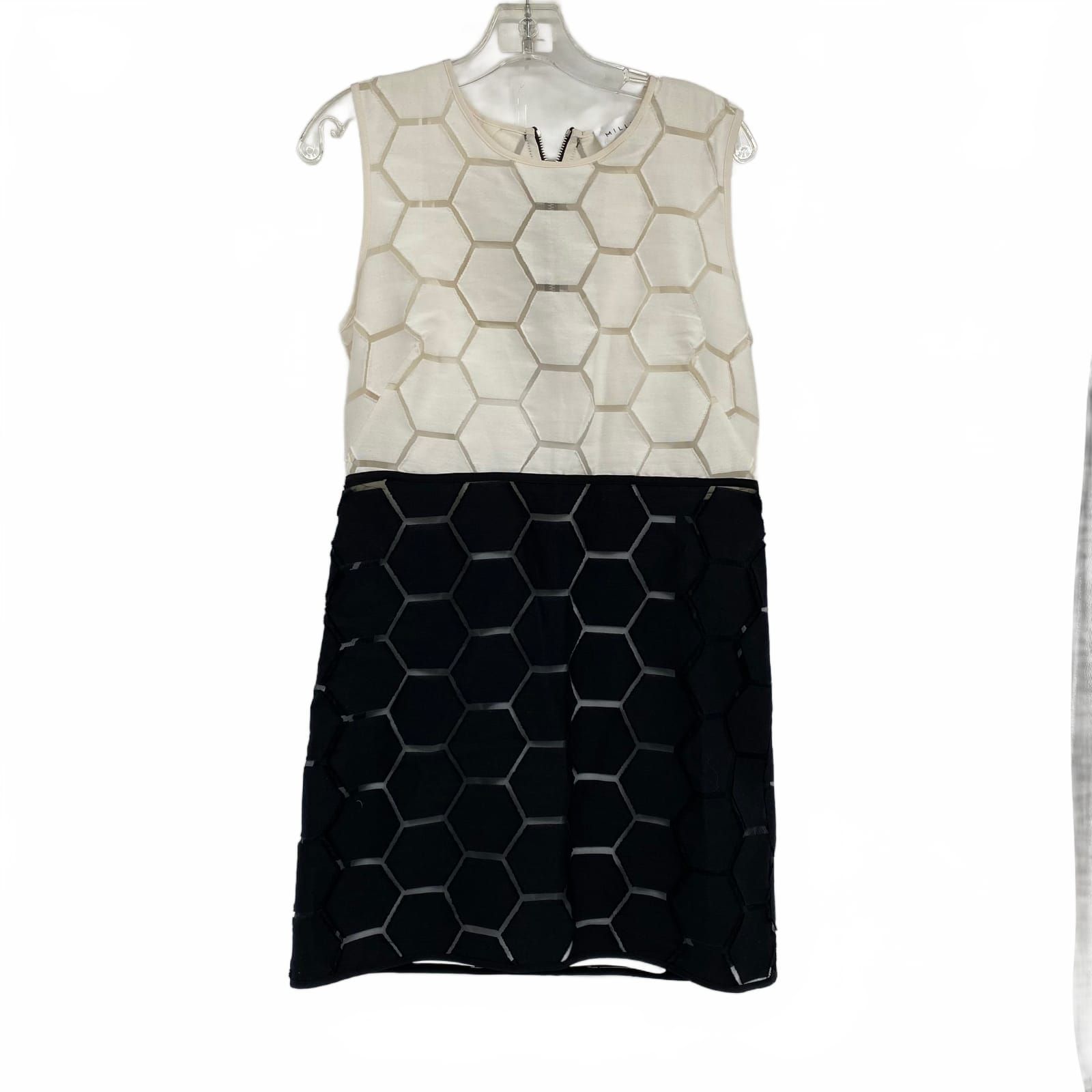 Milly Black Geometric Mini Dress