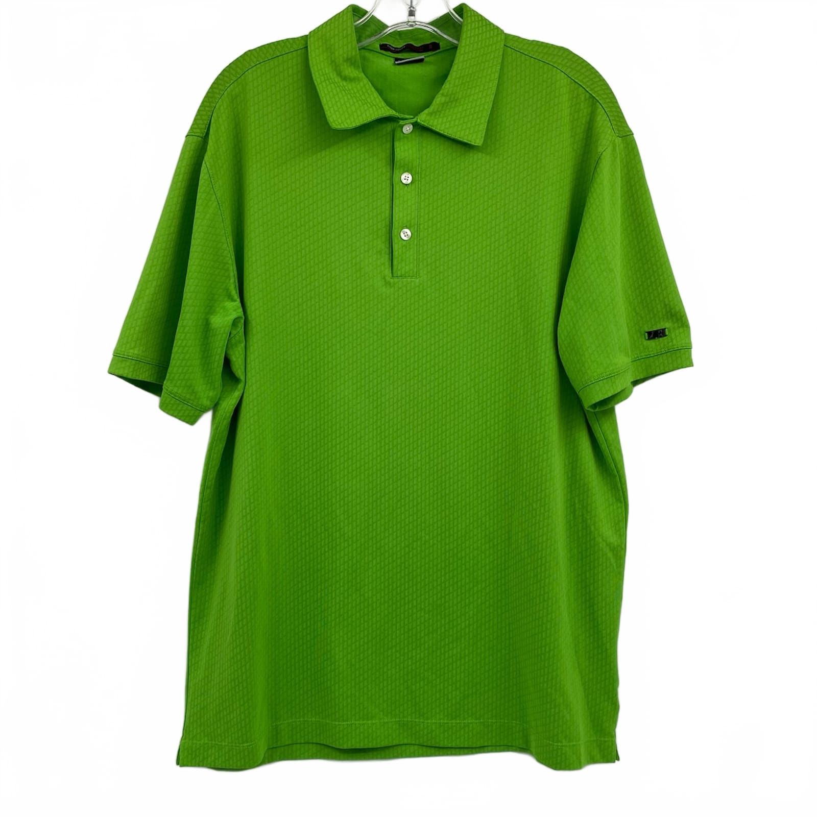 Nike Green Tiger Woods Short Sleeve Golf Polo
