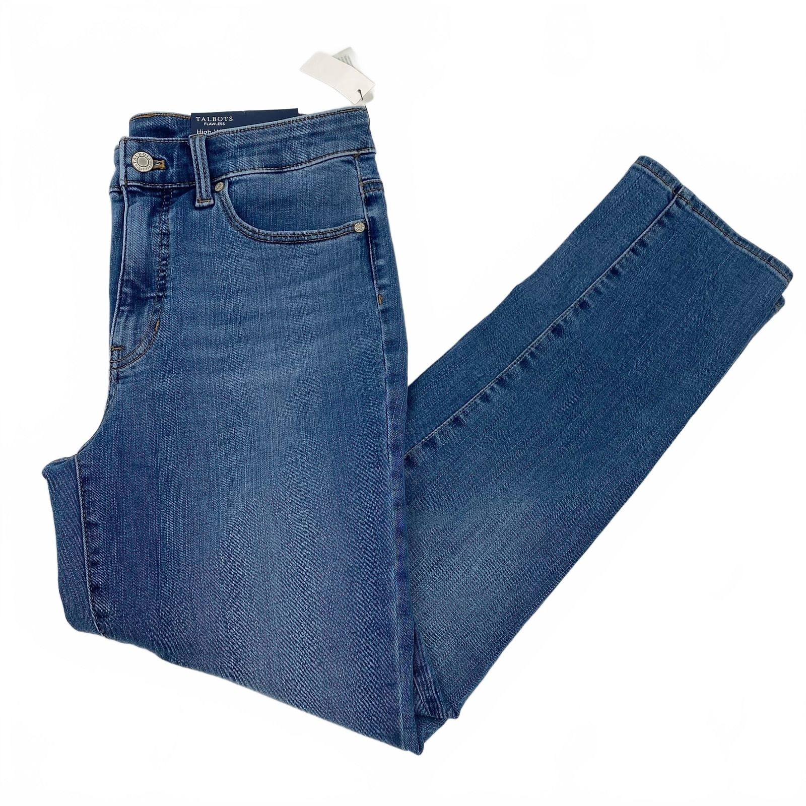 Talbots Blue High Waist Straight Leg Jeans