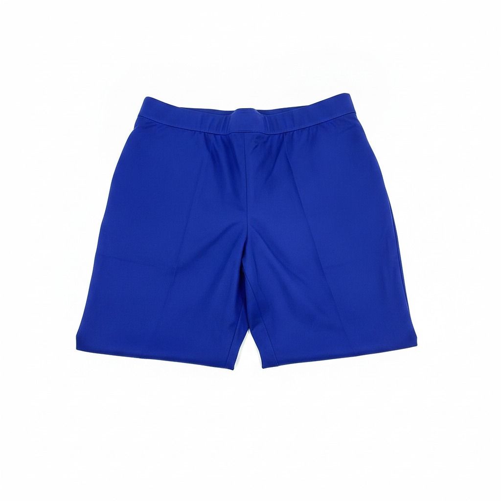 St John Blue Cropped Dress Pants