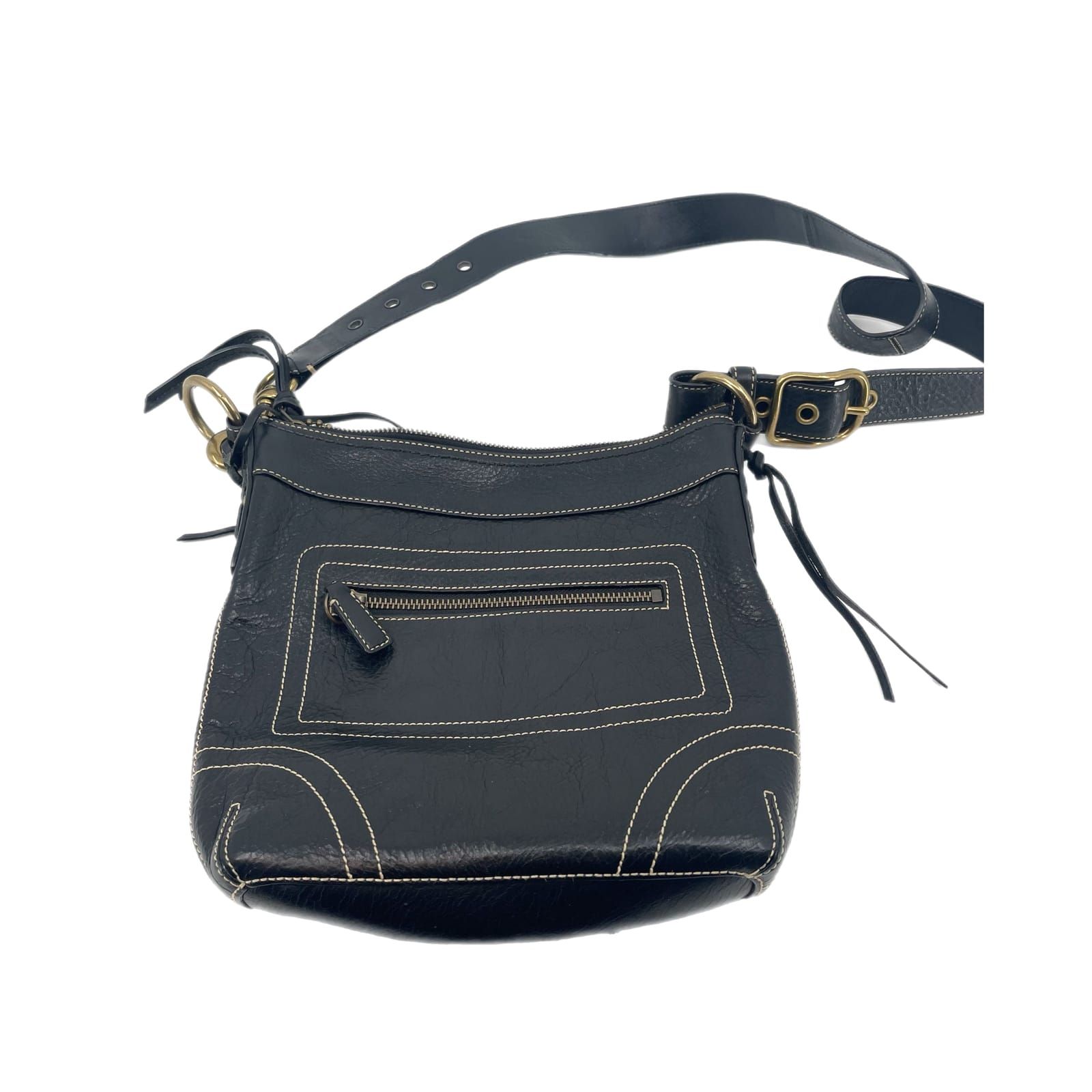 Coach Black Shoulder Bag Gold Hardware