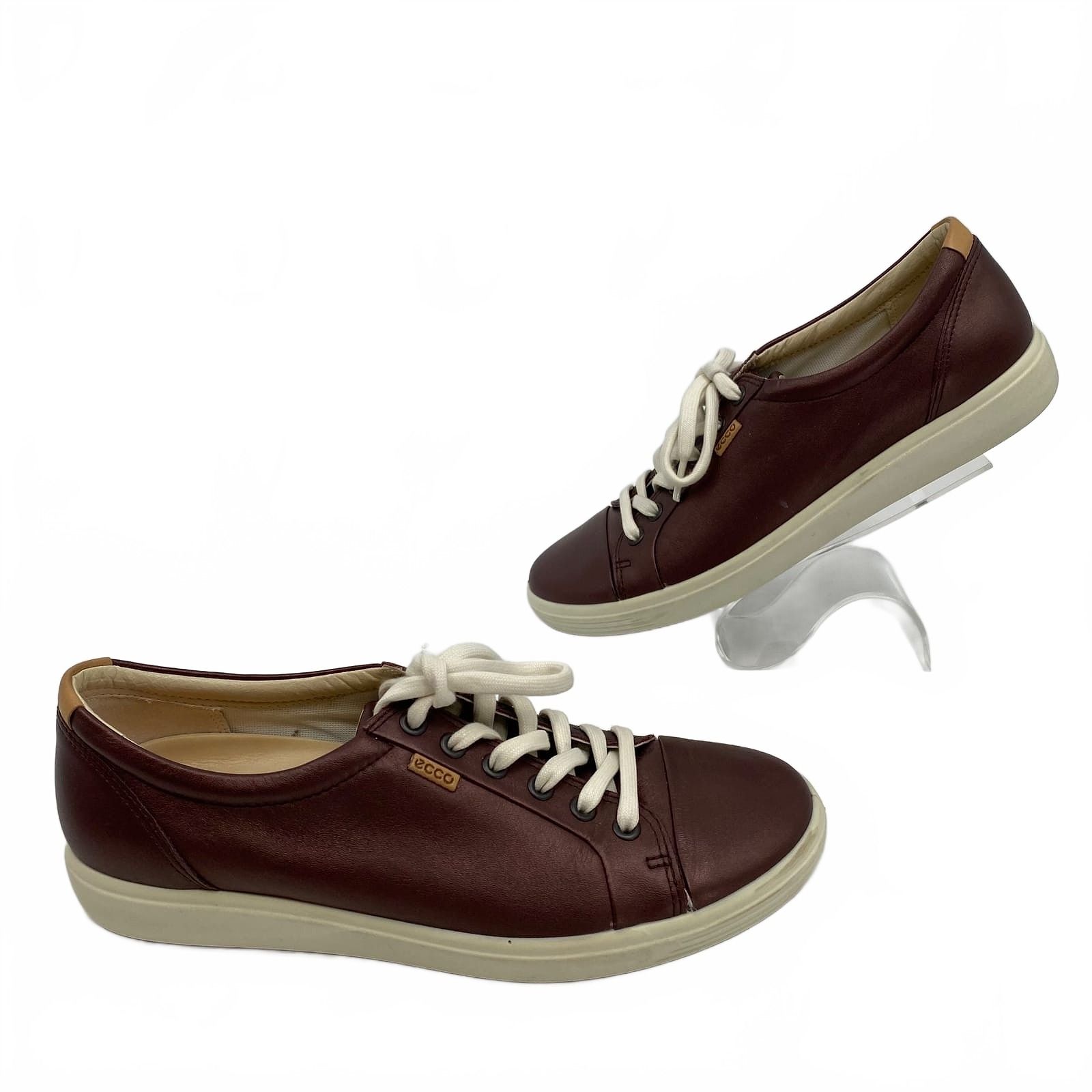 Ecco Purple Sneakers Womens 10 Metallic