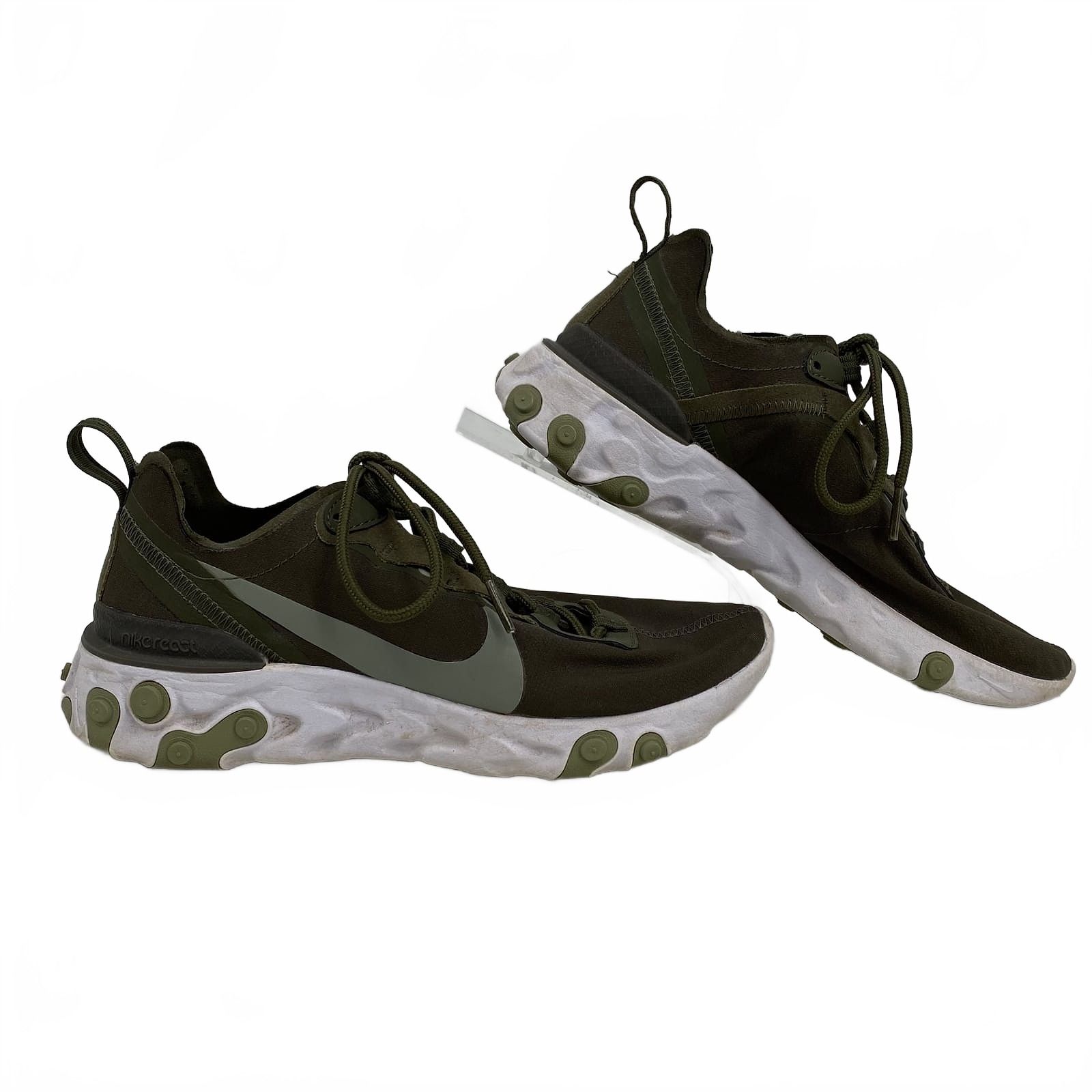 Nike Green React Element 55 Sneakers
