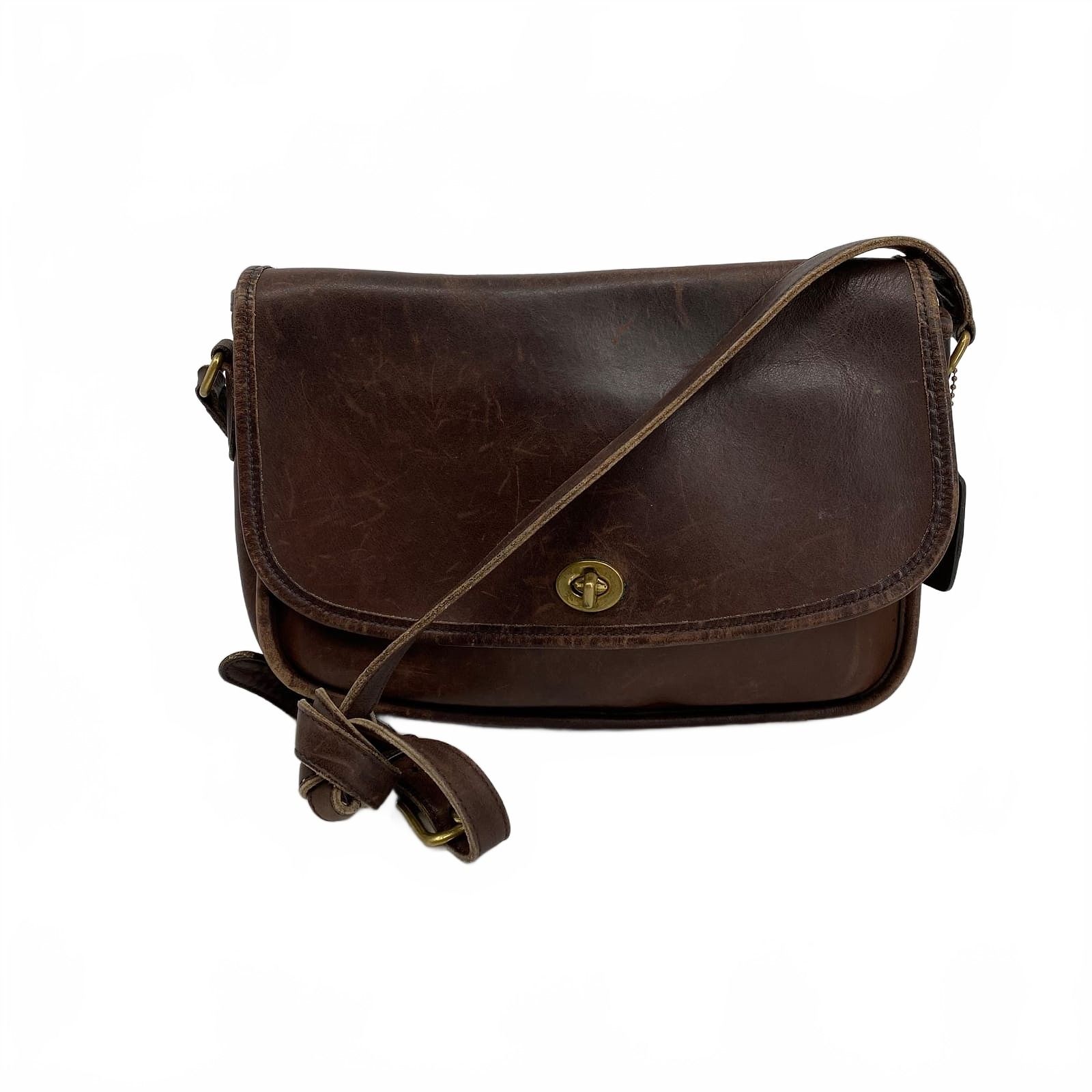 Coach Brown Leather Crossbody Bag