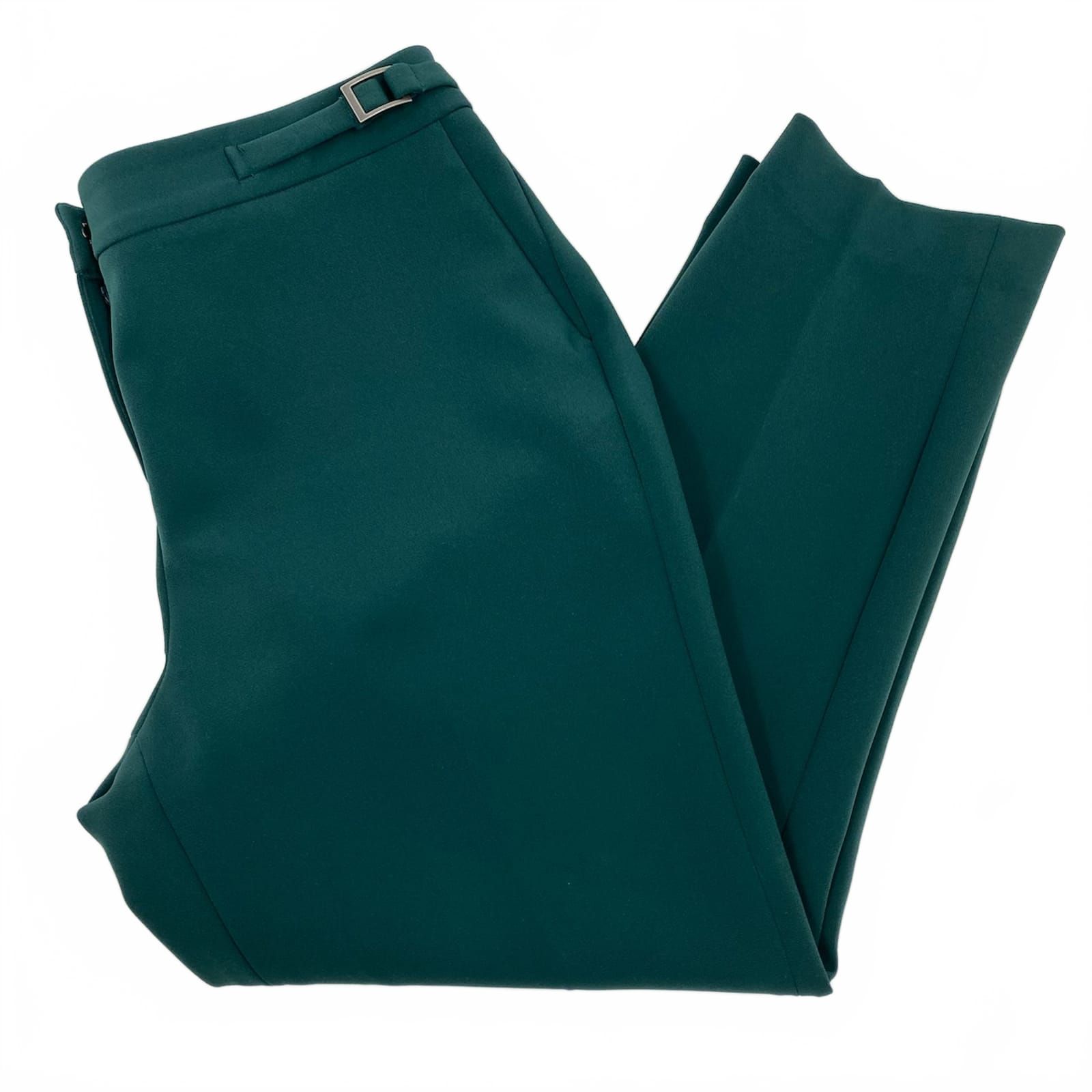 Halogen Green Buckle Accent Ankle Dress Pants