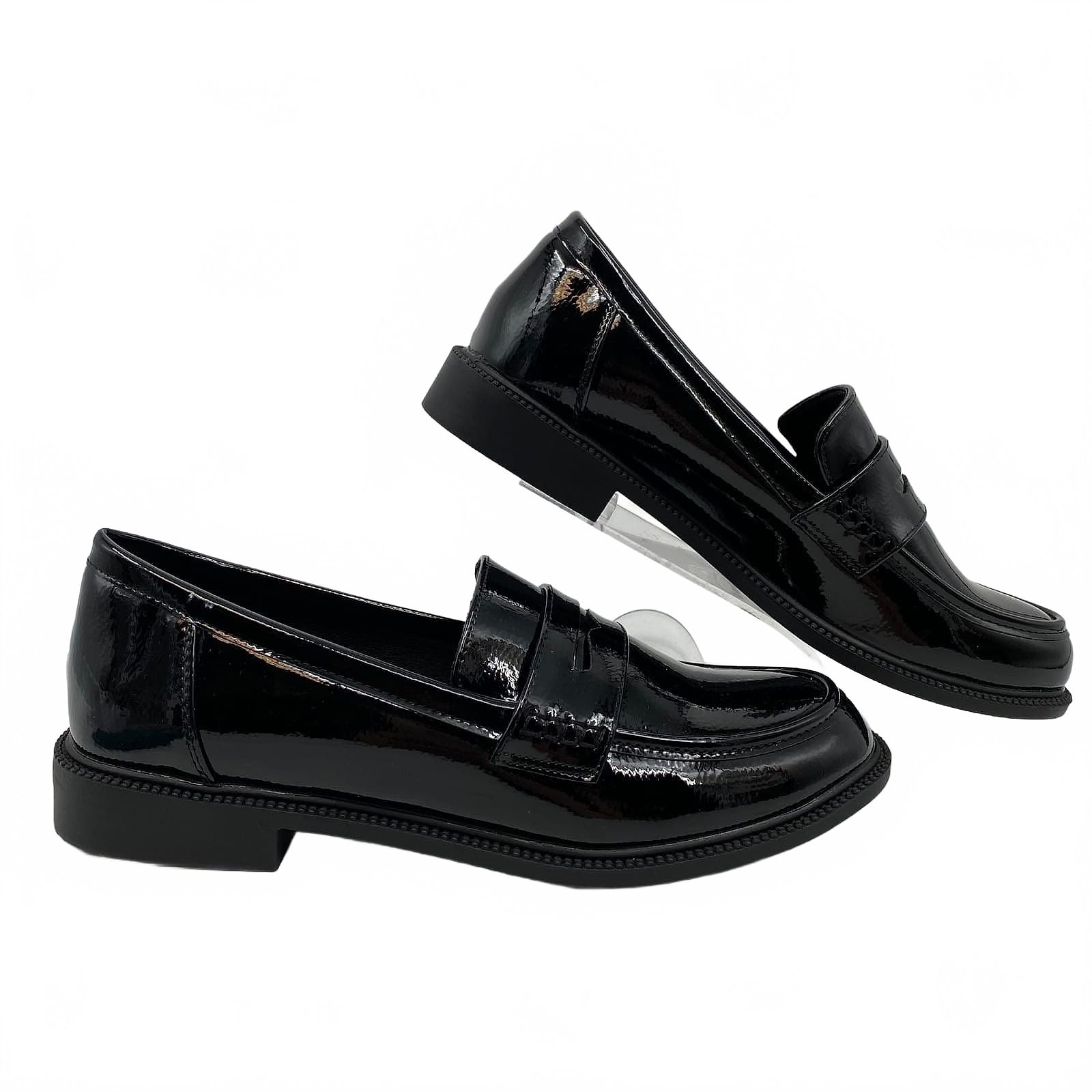 Bonnibel Black Patent Loafers