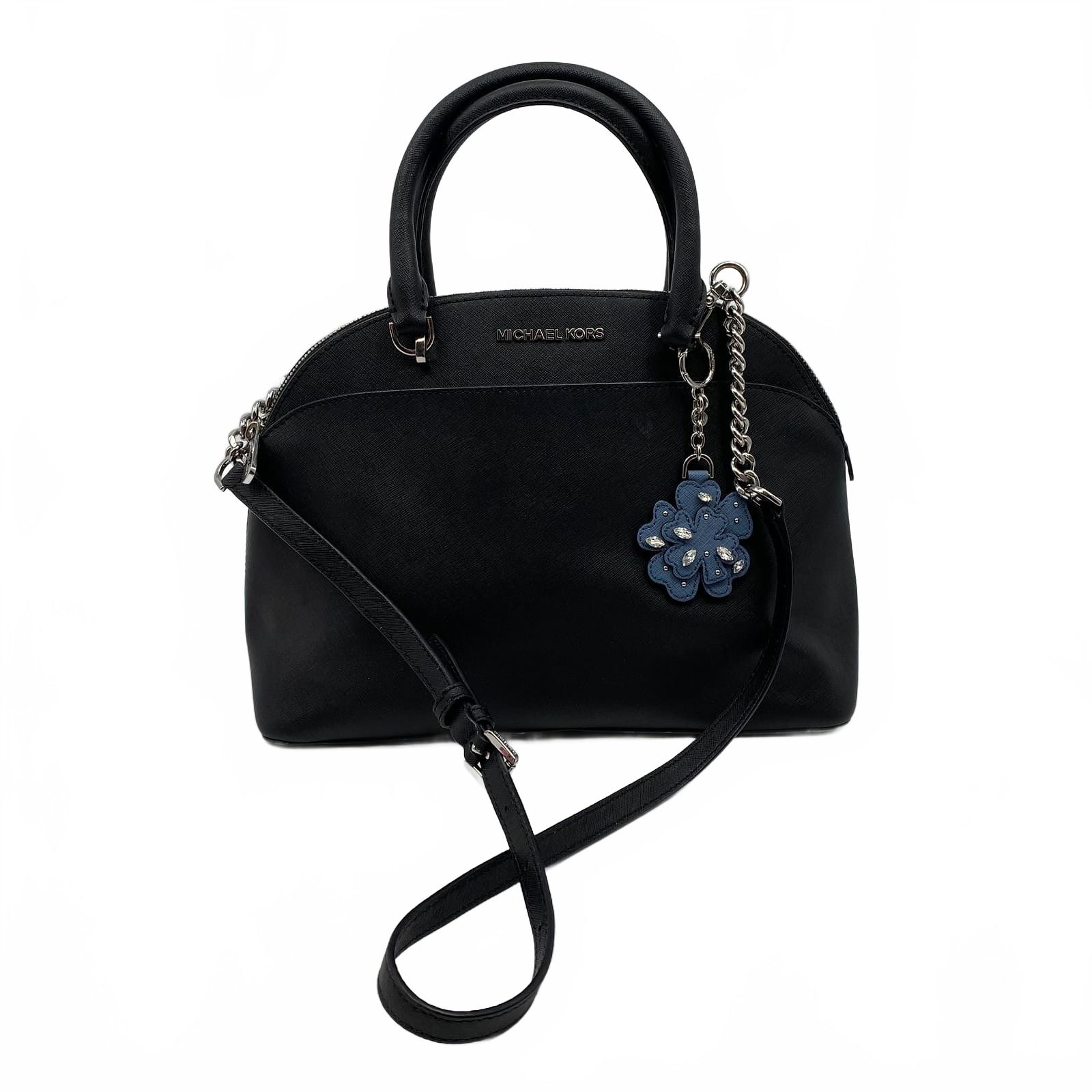 Michael Kors Black Leather Crossbody Bag