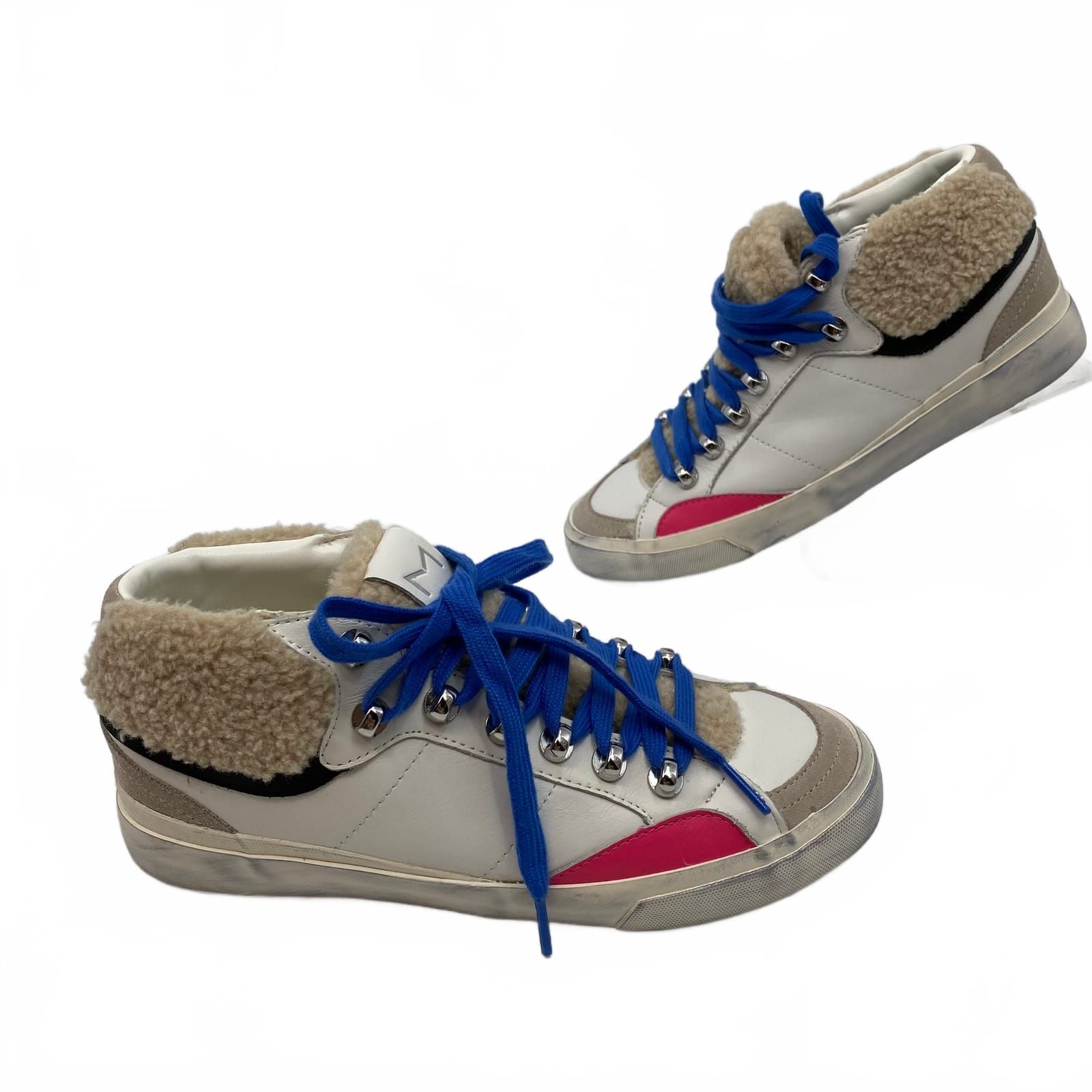Marc Fisher White Leather Sneakers