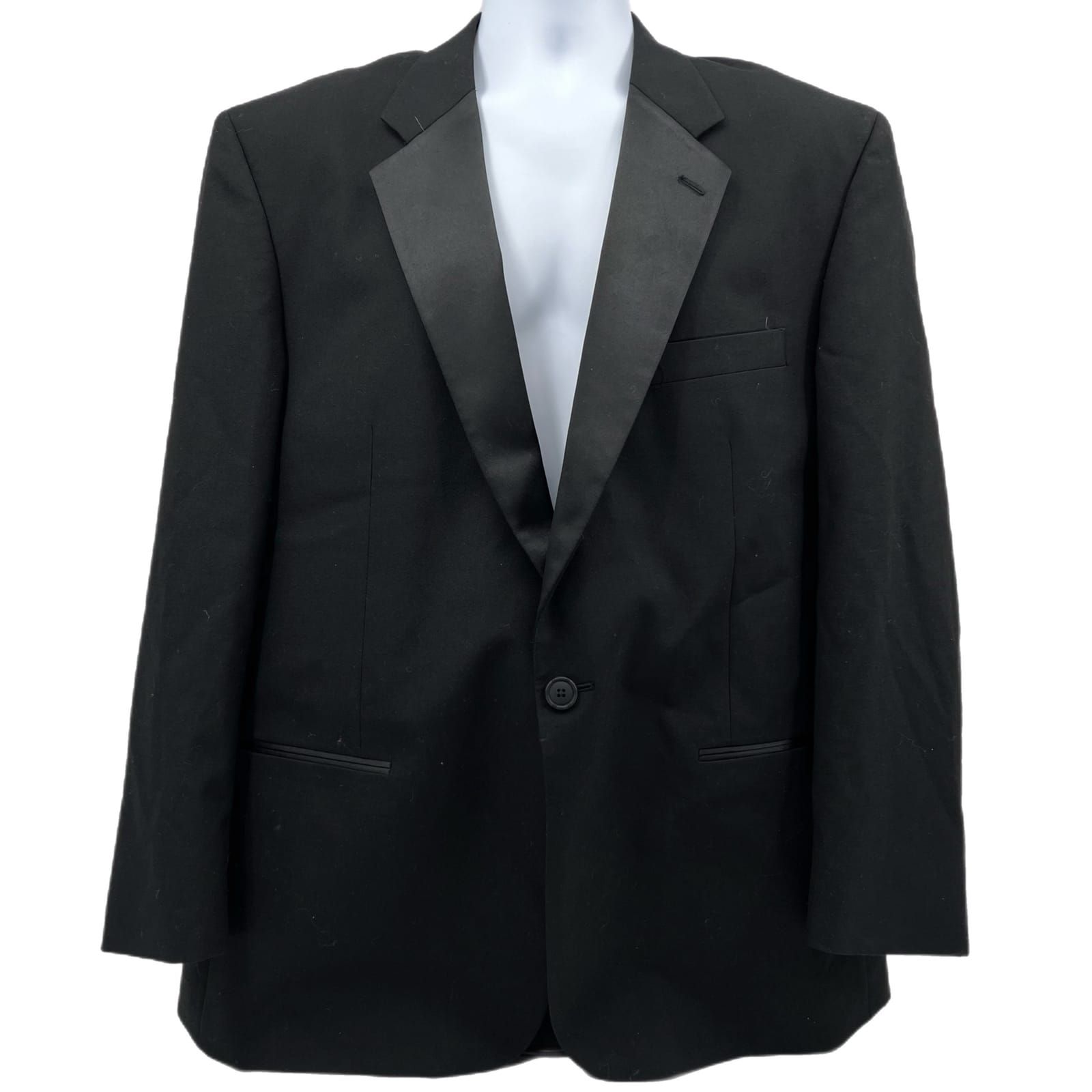Chaplin Black Button Wool Sport Coat Size 46| Classic Style Jacket