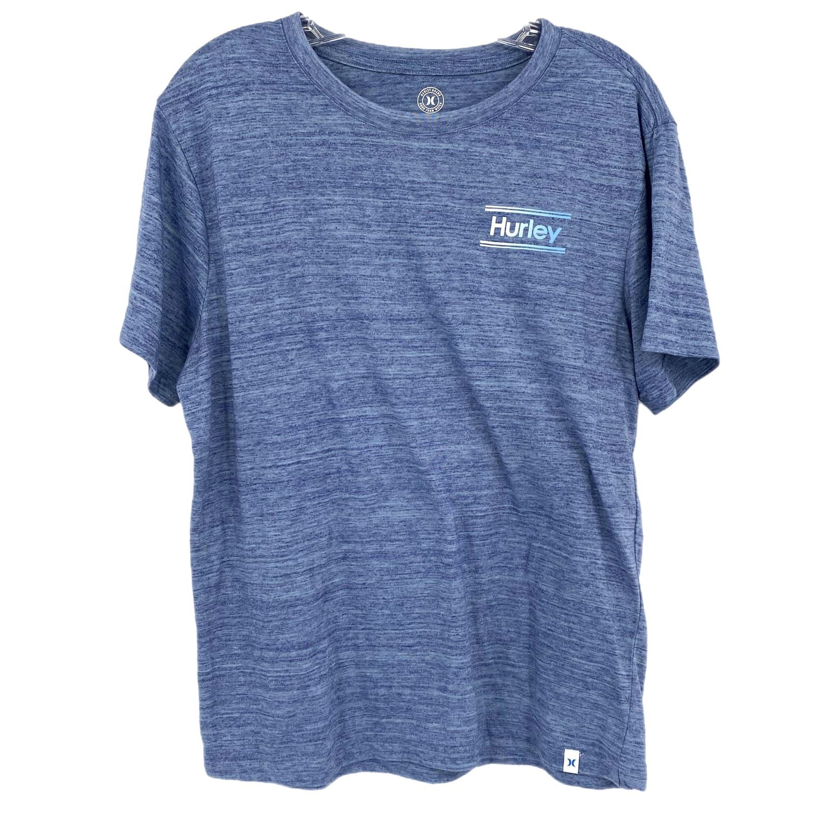 Hurley Blue Short Sleeve Tee Round Neck Pullover