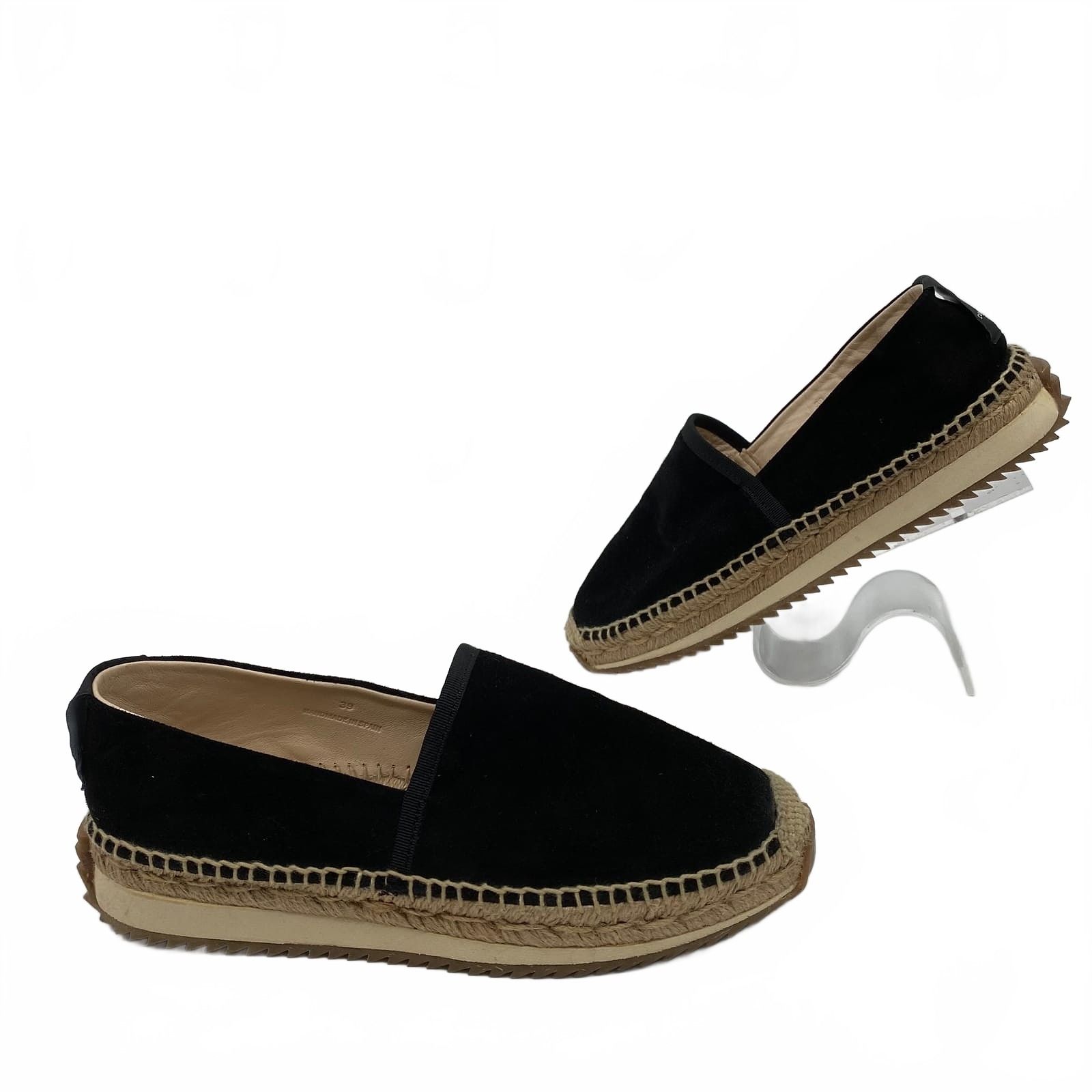 rag & bone Black Espadrille Flats