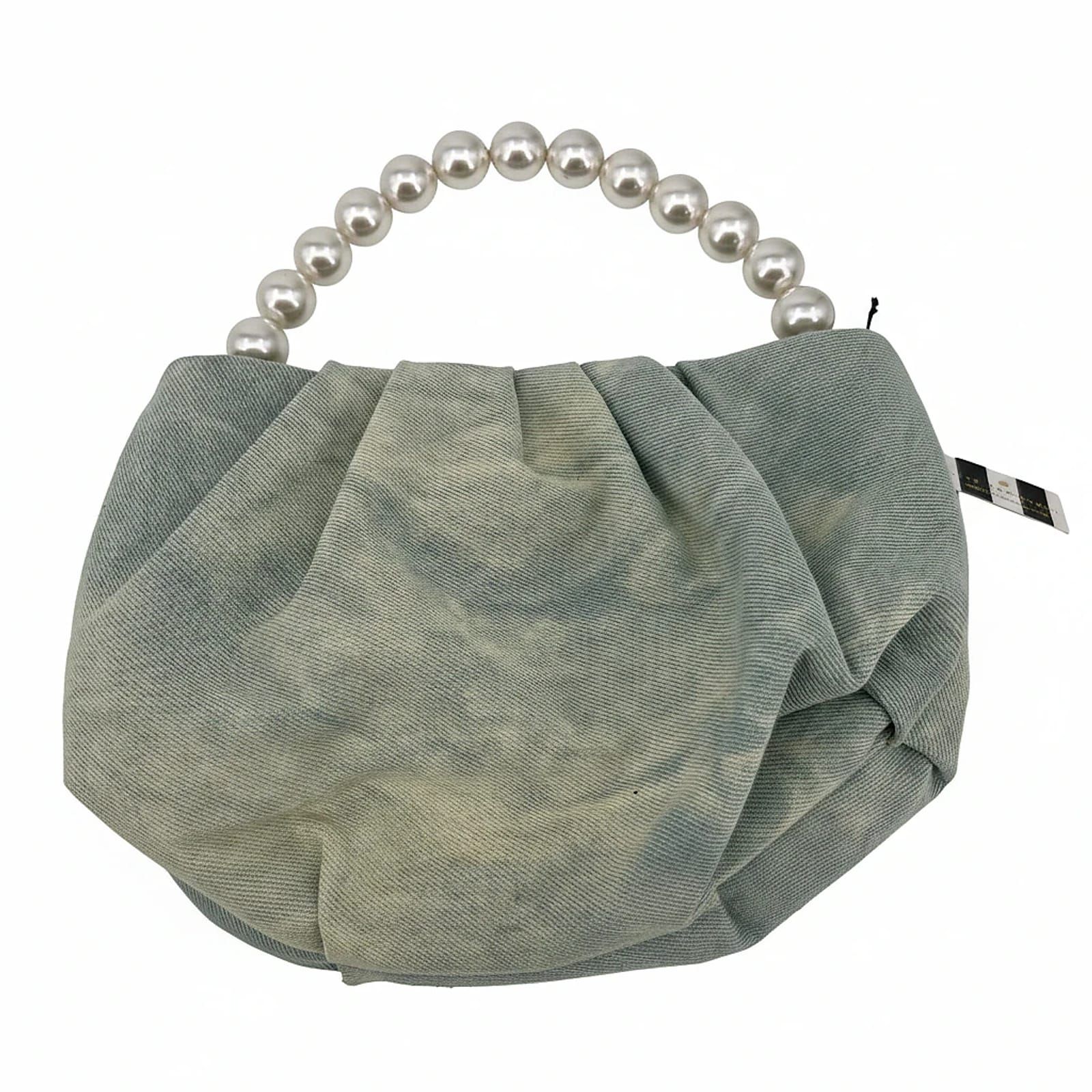 Lele Sadoughi Blue Marble Top Handle Pouch