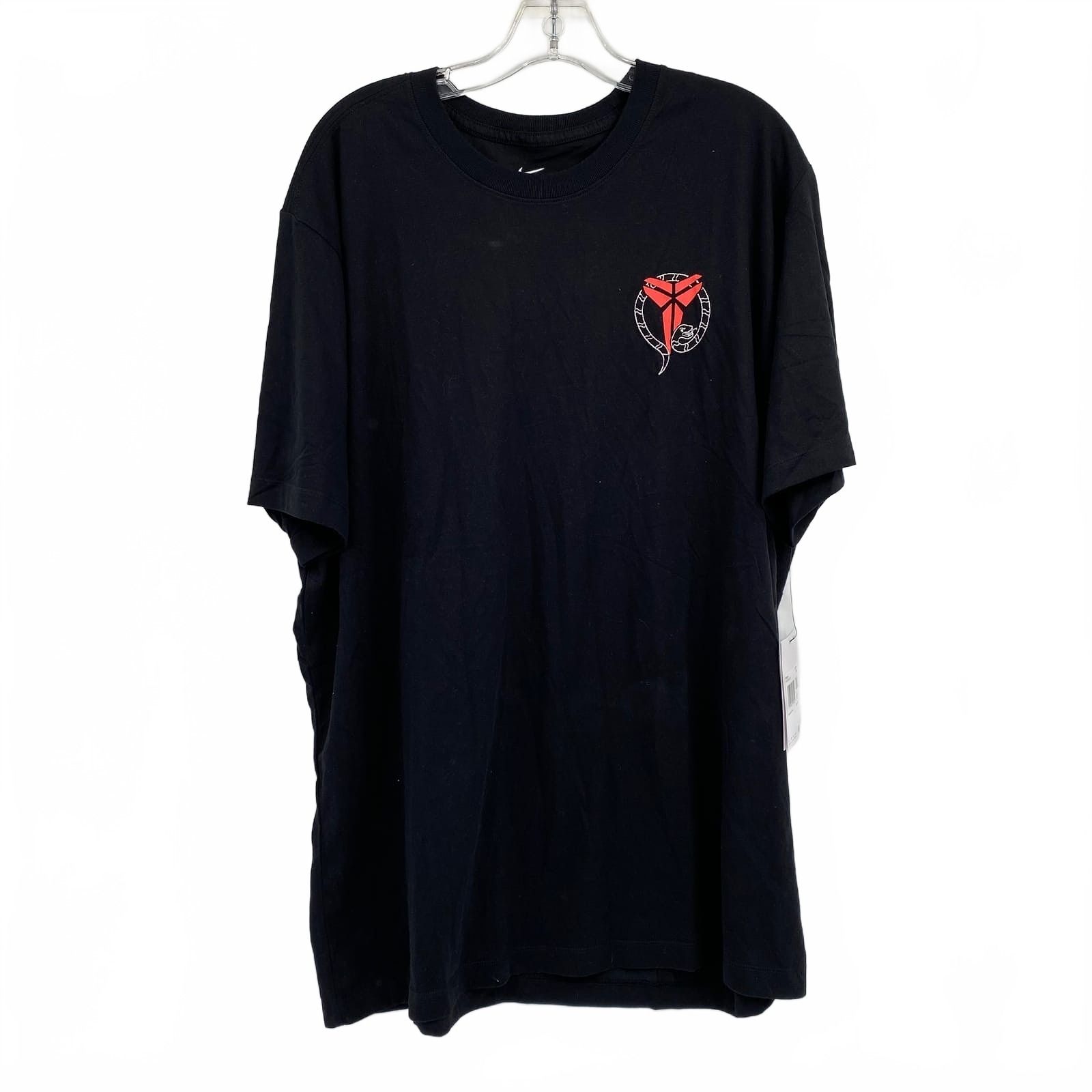Nike Black Red Cotton Blend T-Shirt