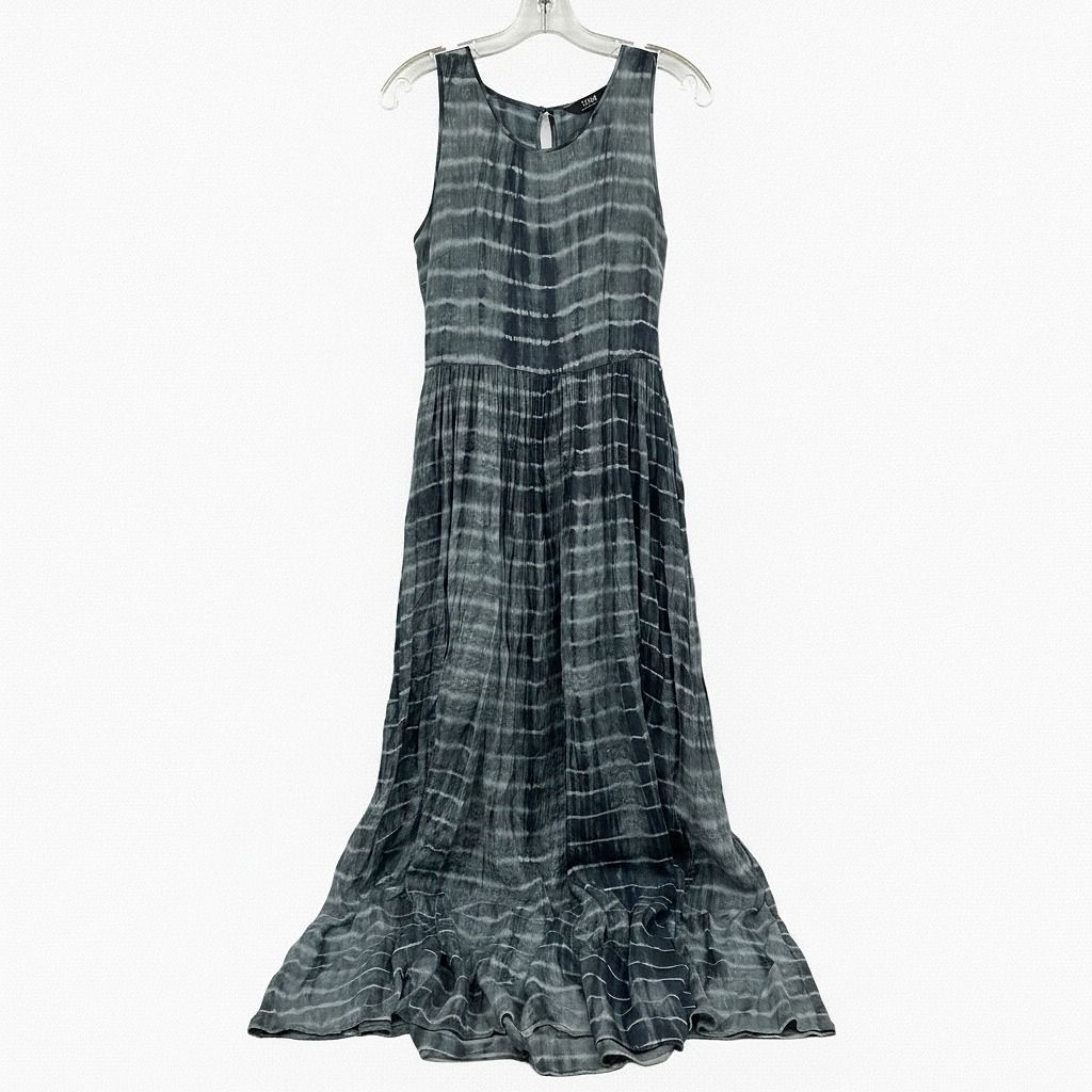 Neuw Gray Tie Dye Cut-Out Back Maxi Dress