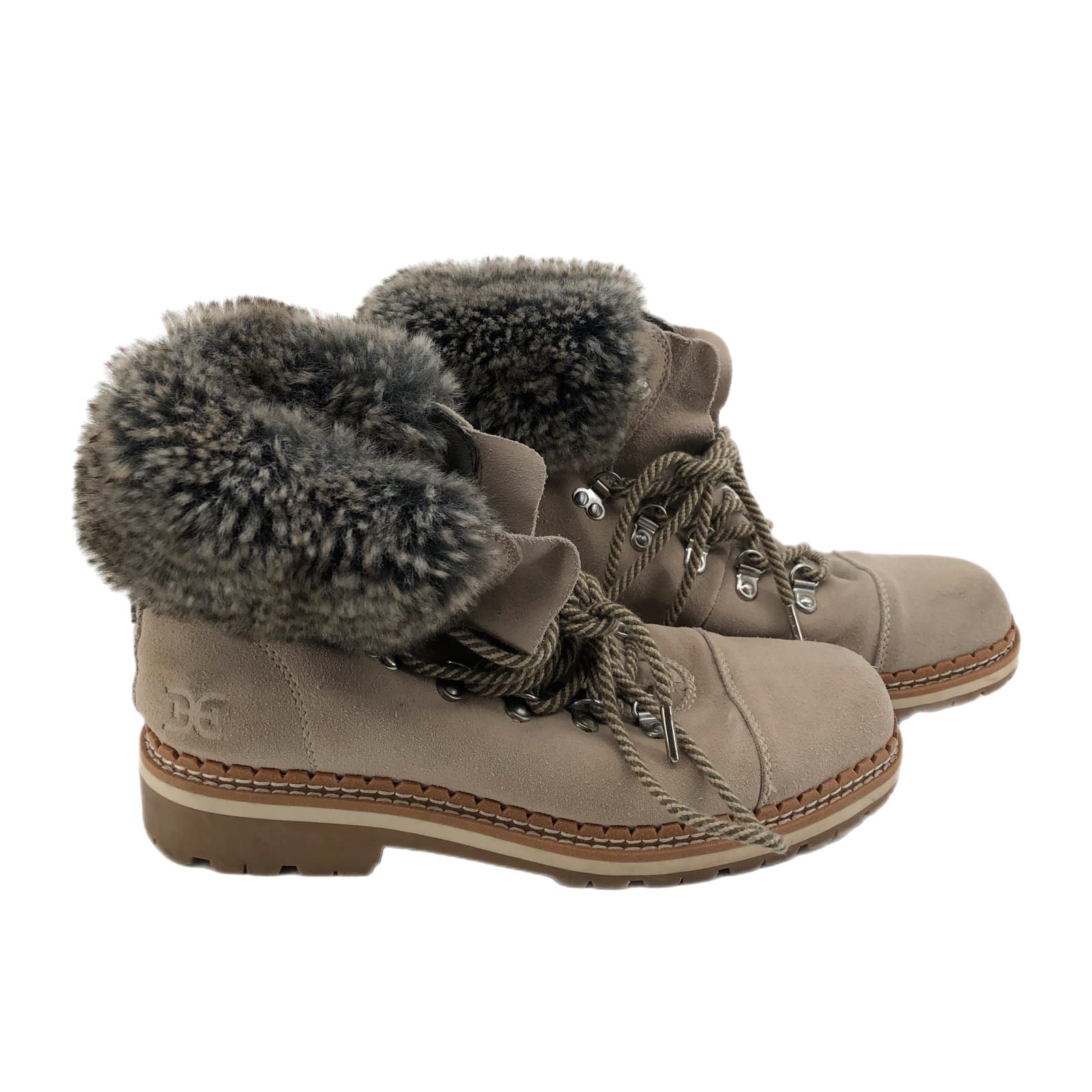 Sam Edelman Beige Suede Ankle Boots