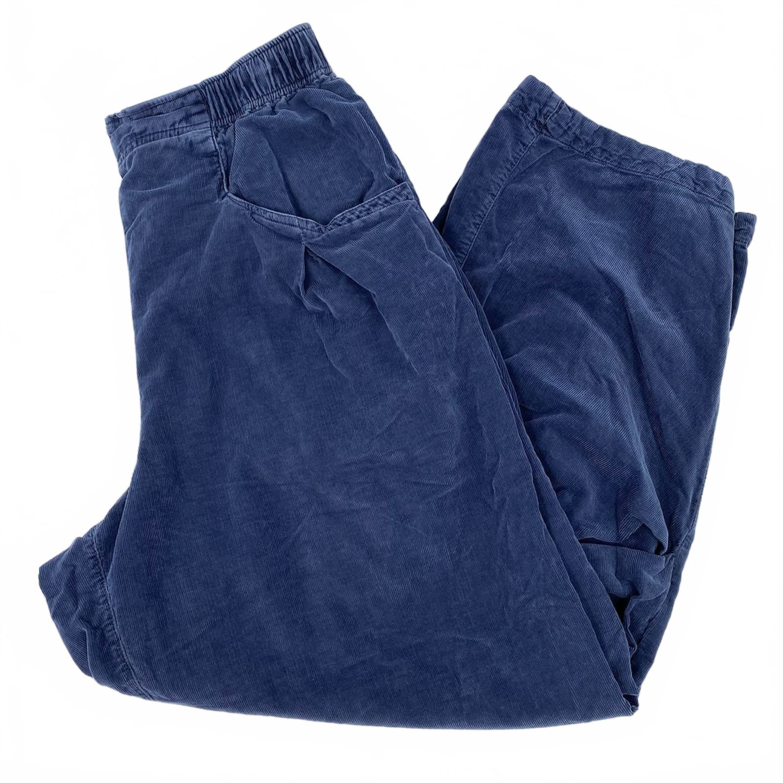 We The Free Blue Corduroy Balloon Leg Pants