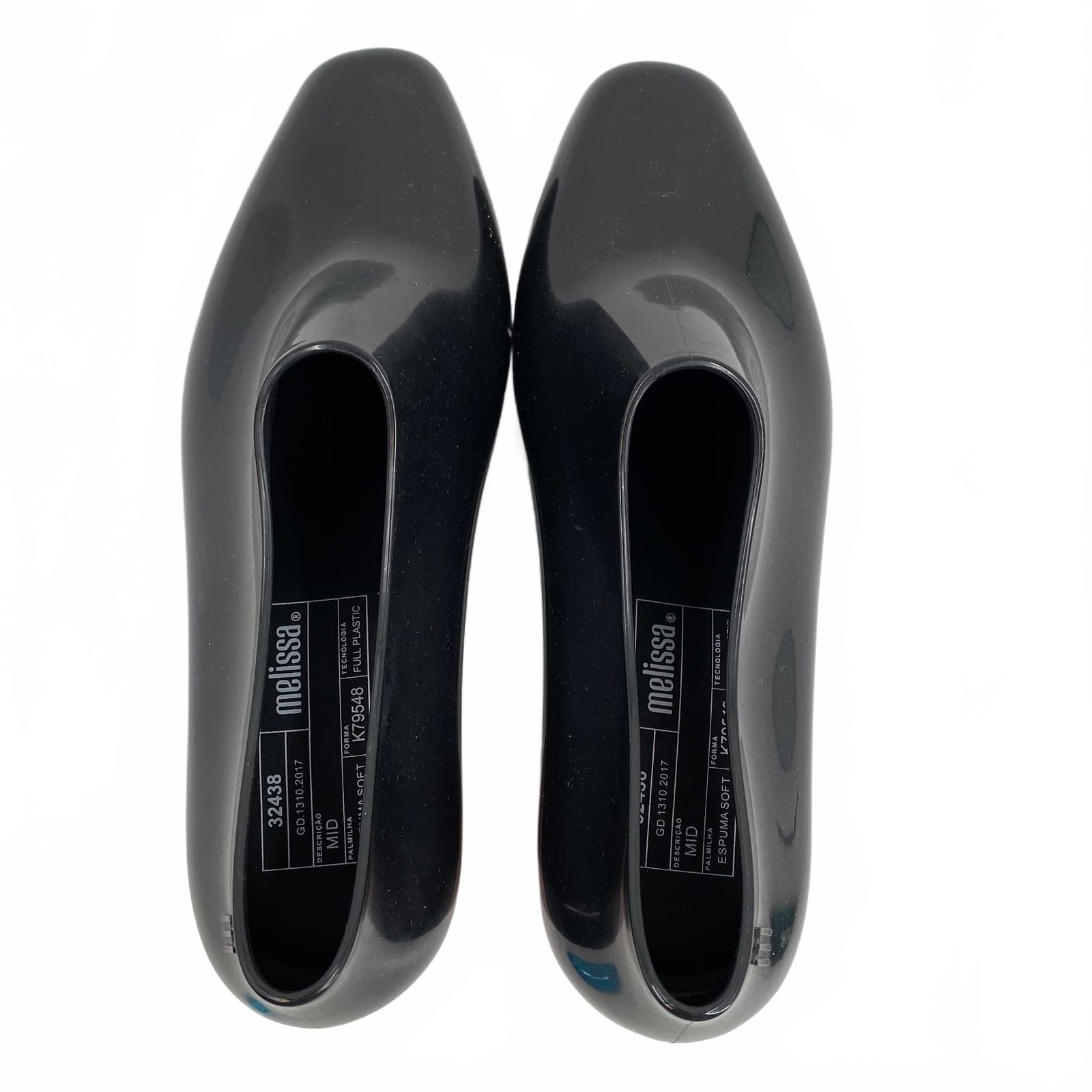 Melissa Black Rubber Heeled Booties
