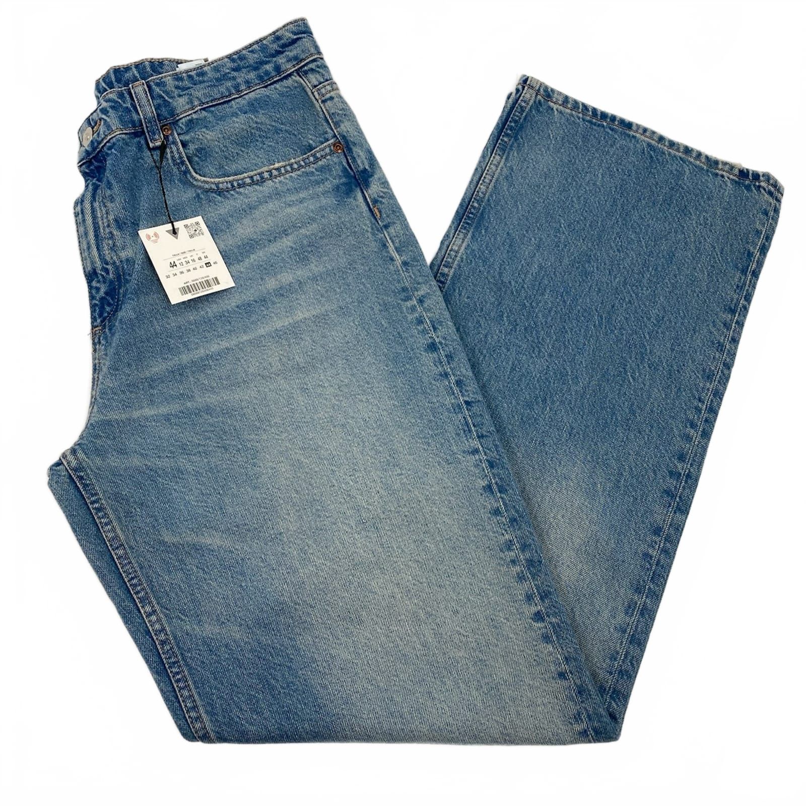 Zara Blue Wide-Leg Jeans