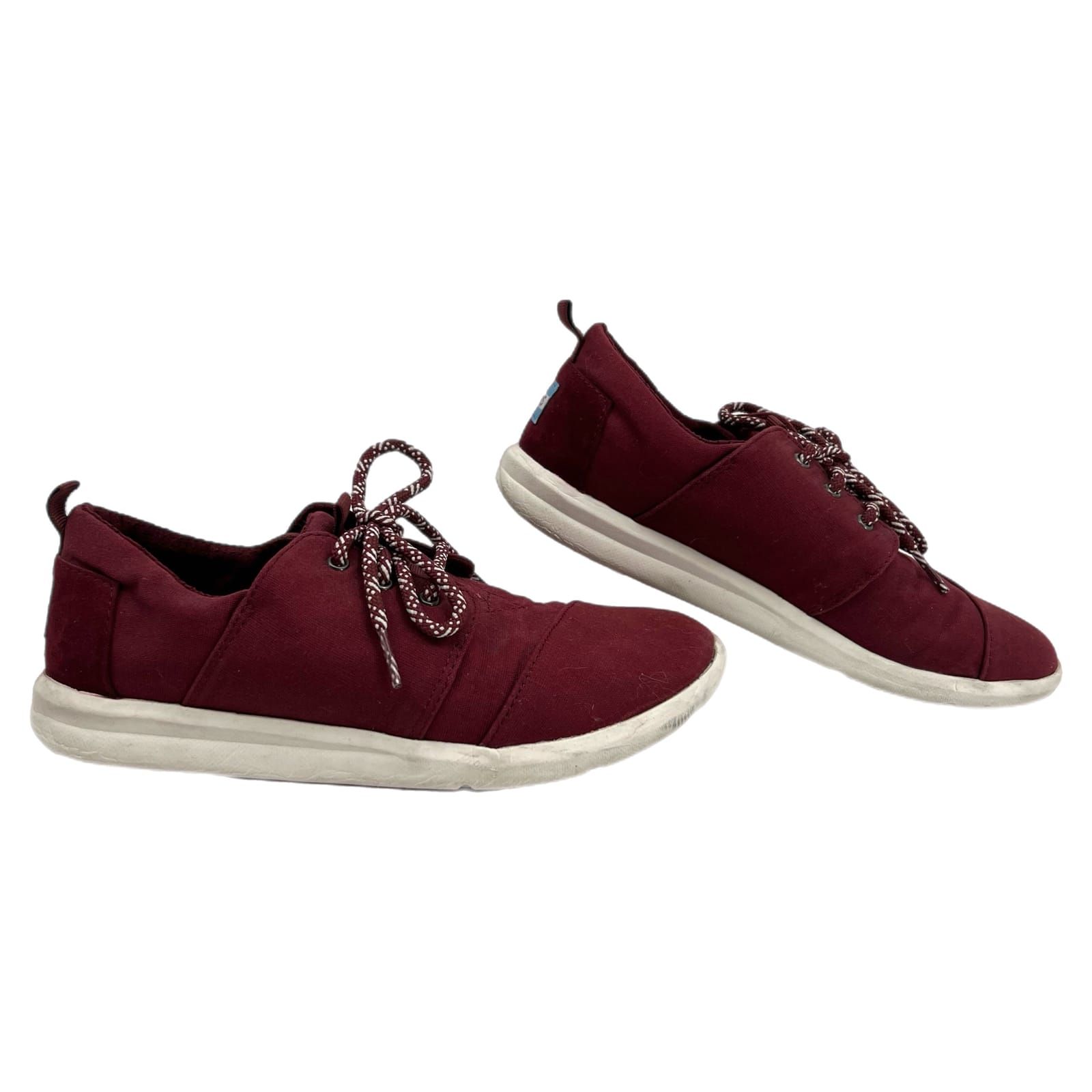 Toms Red Canvas Athletic Sneakers