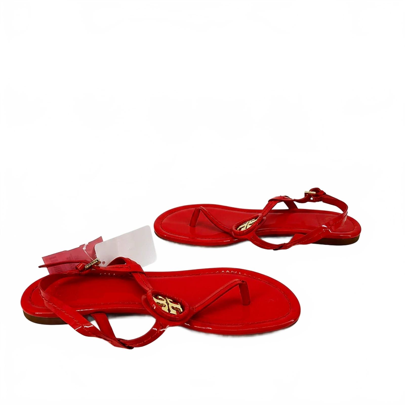 Tory Burch Orange Leather Sandals