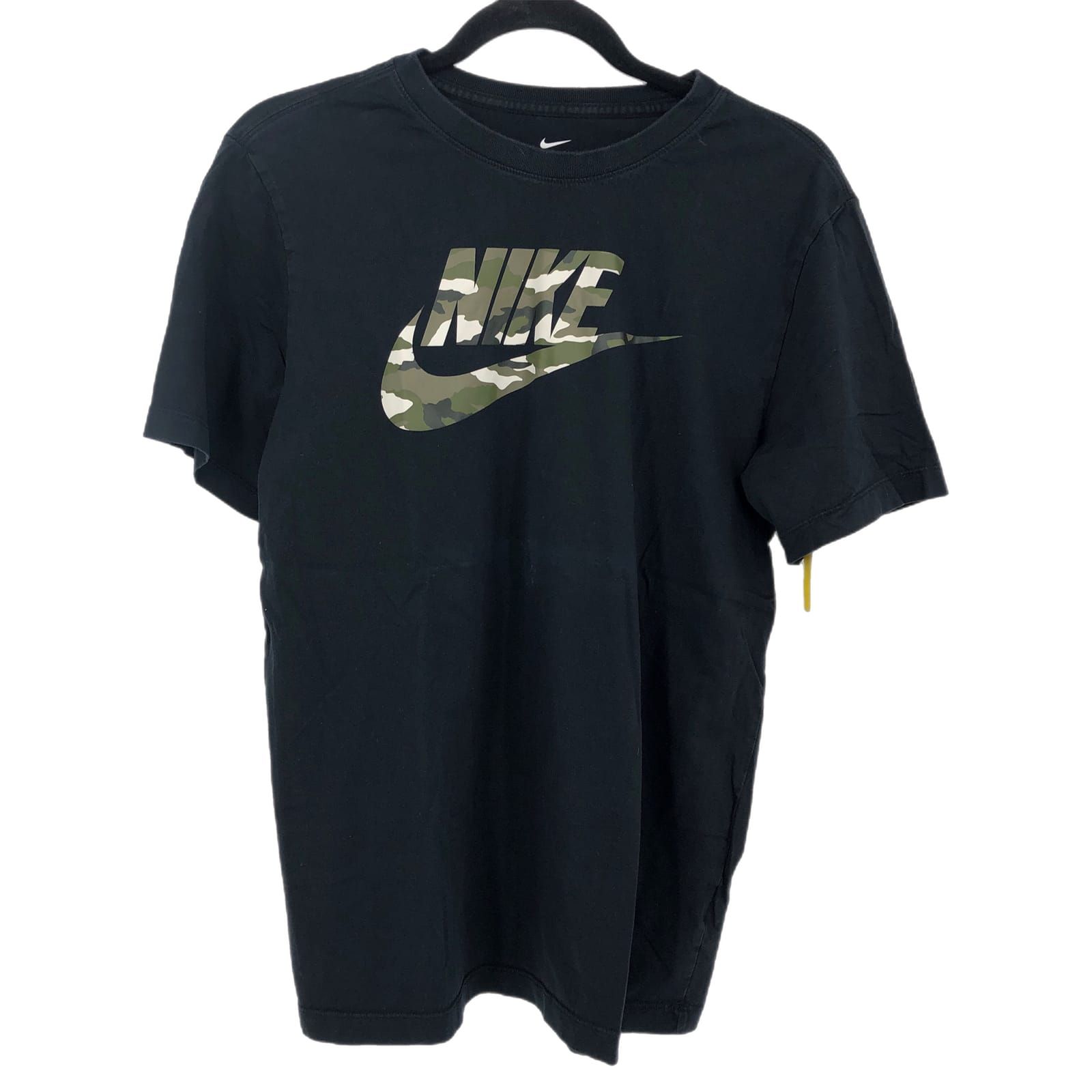 Nike Black/Green Camouflaged Graphic Tee