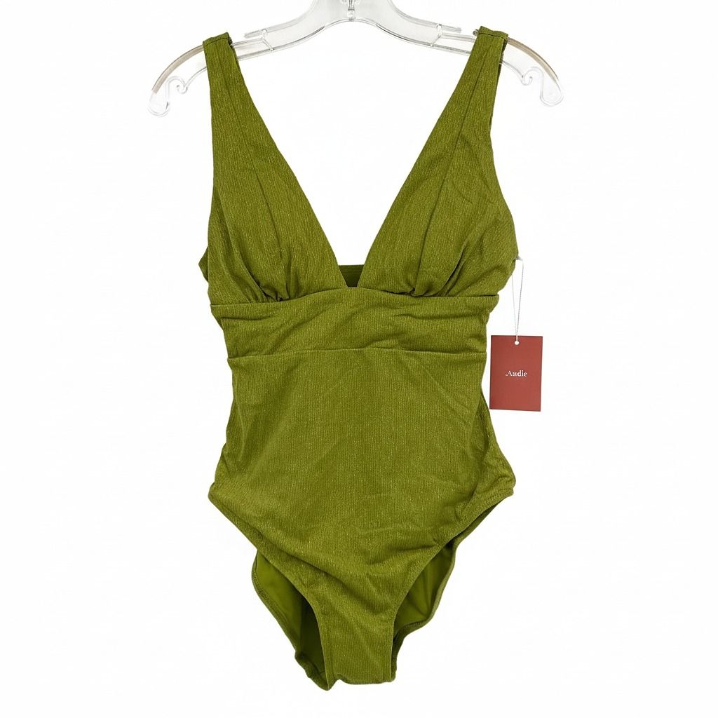 Andie Green Sparkly Mykonos One Piece Swimsuit