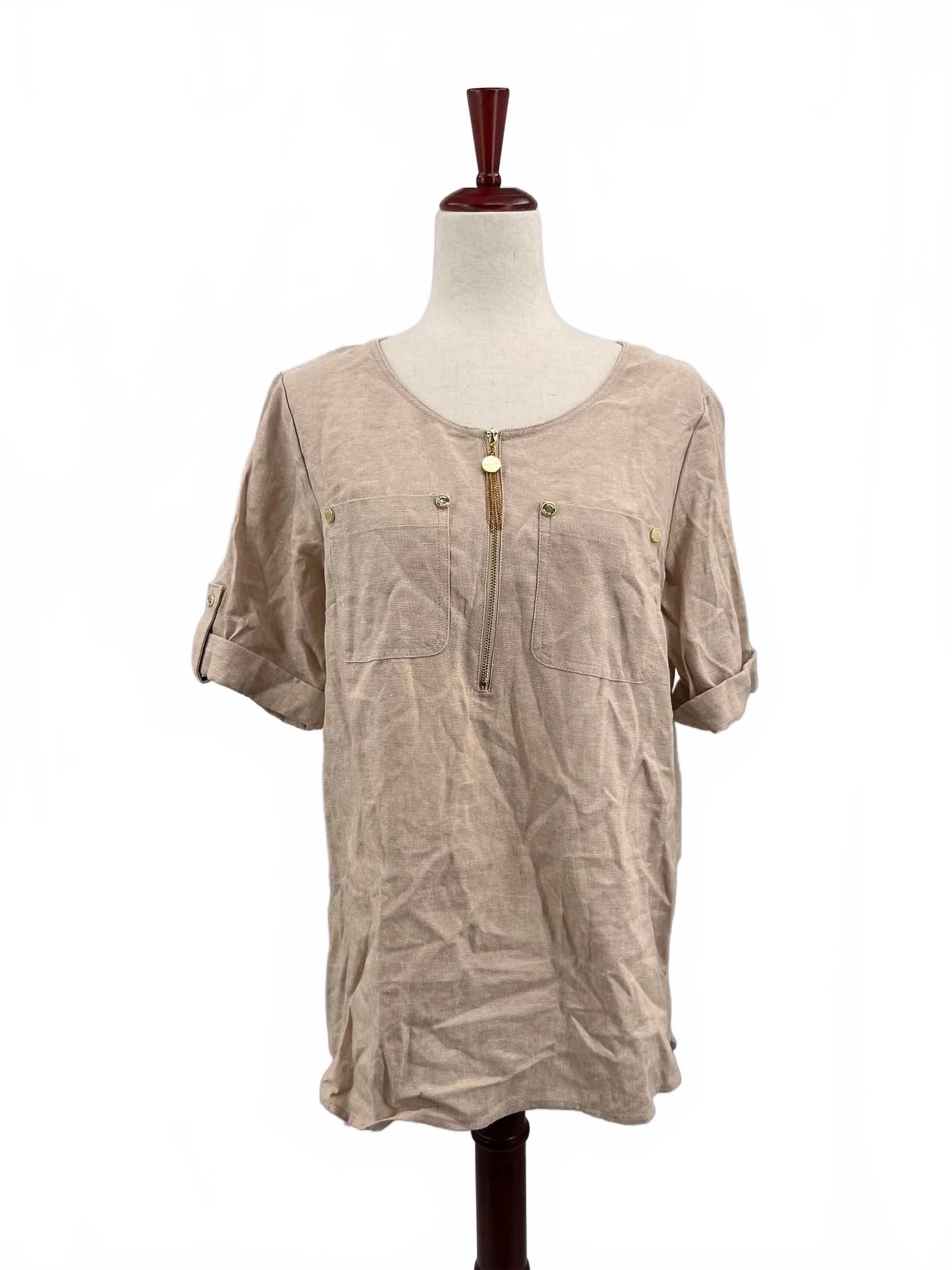 Ann Klein Beige Blouse