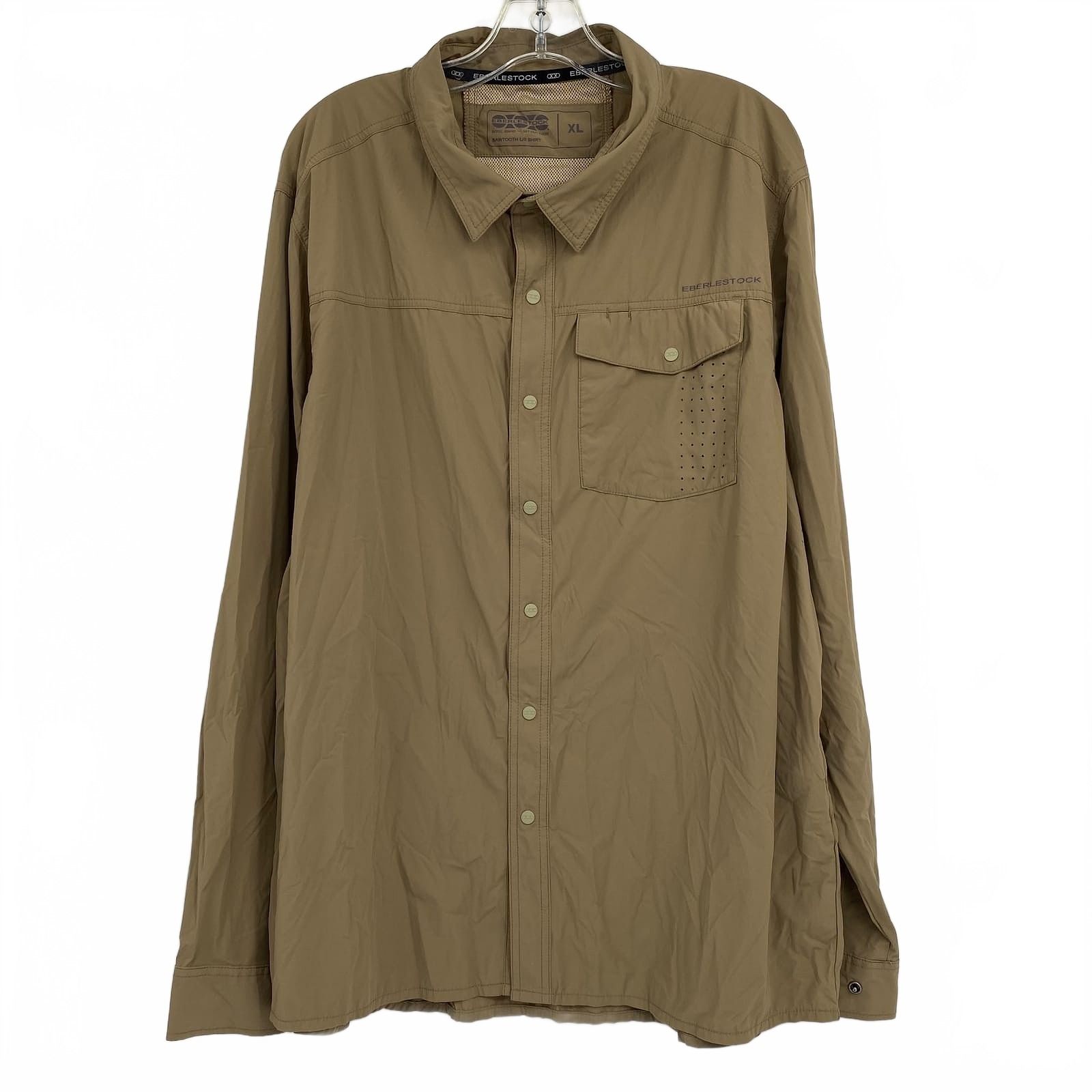 Eberlestock Brown Sawtooth Long Sleeve Snap Button Athletic Shirt