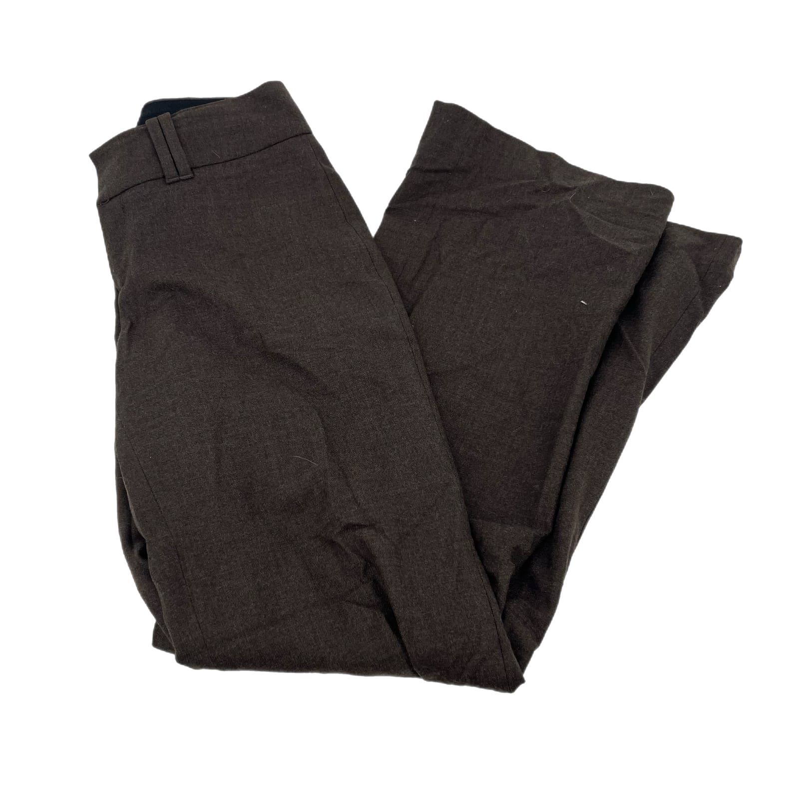 Banana Republic Brown Wool Straight Leg Trousers