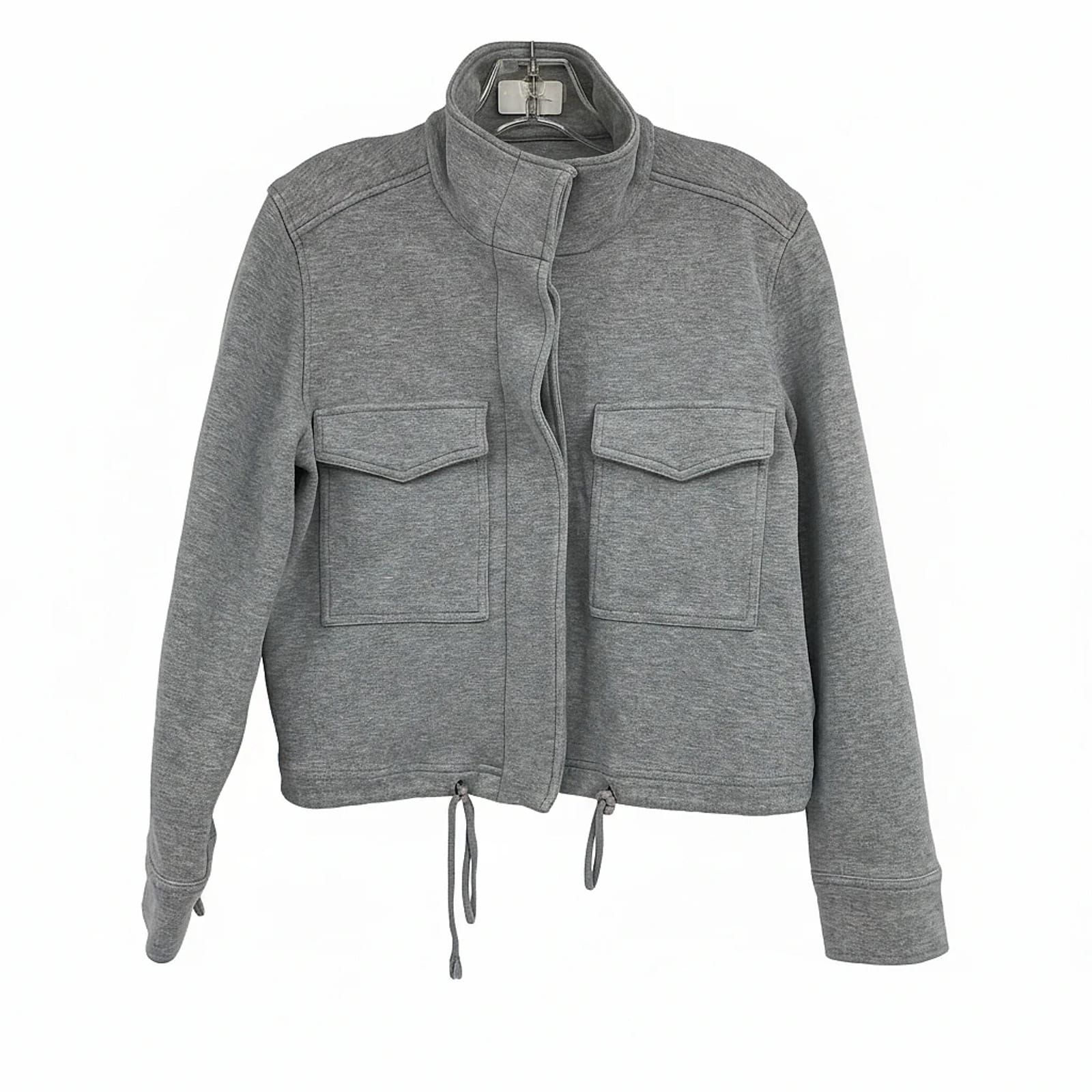 Rails Gray Cotton Blend Utility Jacket