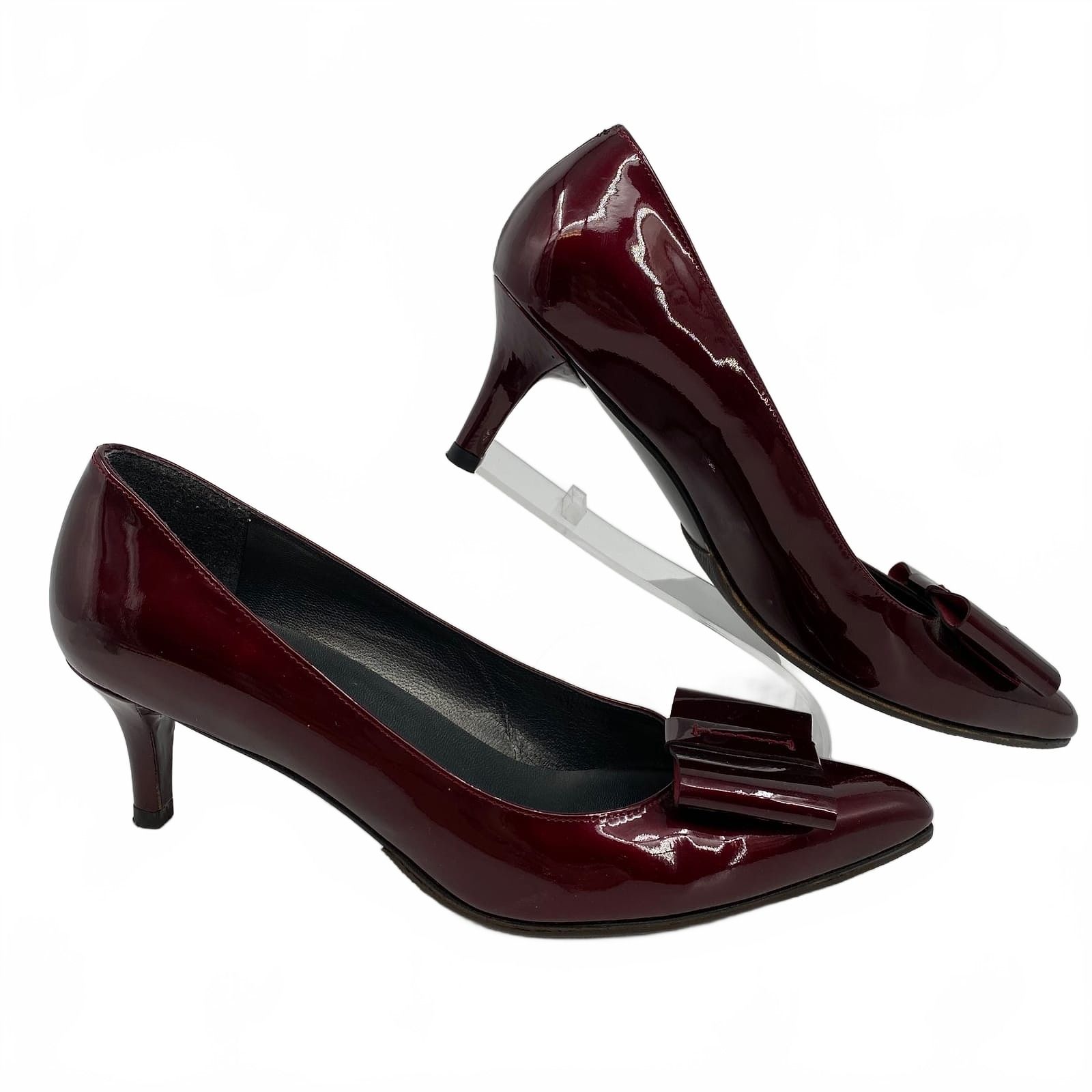 Stuart Weitzman Red Bow Heels