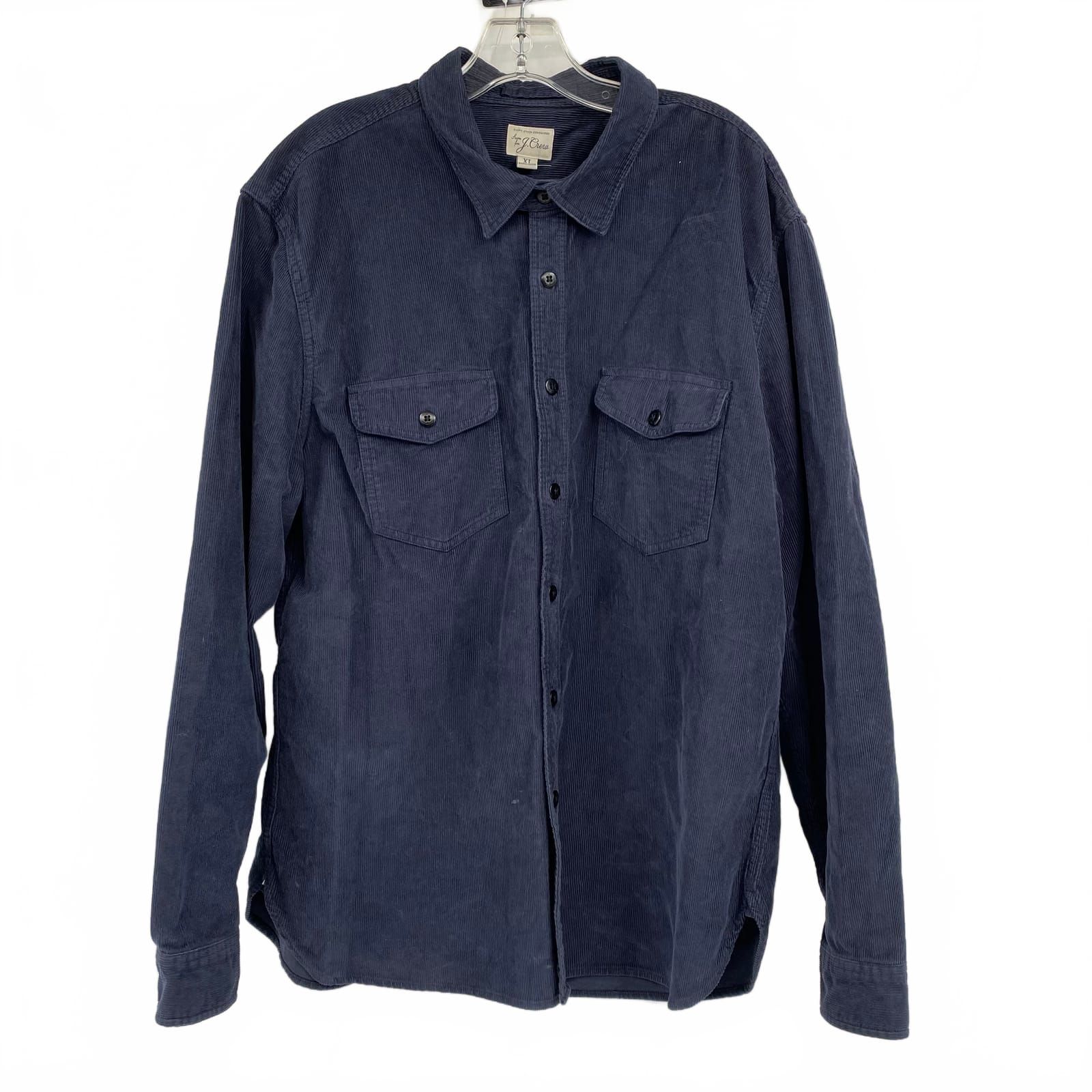 J. Crew Blue Long Sleeve Casual Button-Down Shirt
