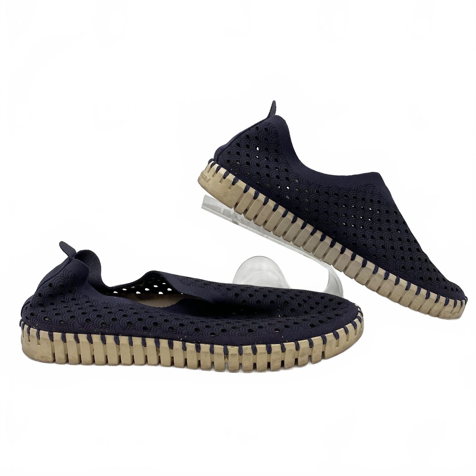 Ilse Jacobsen Navy Blue Slip-On Sneakers