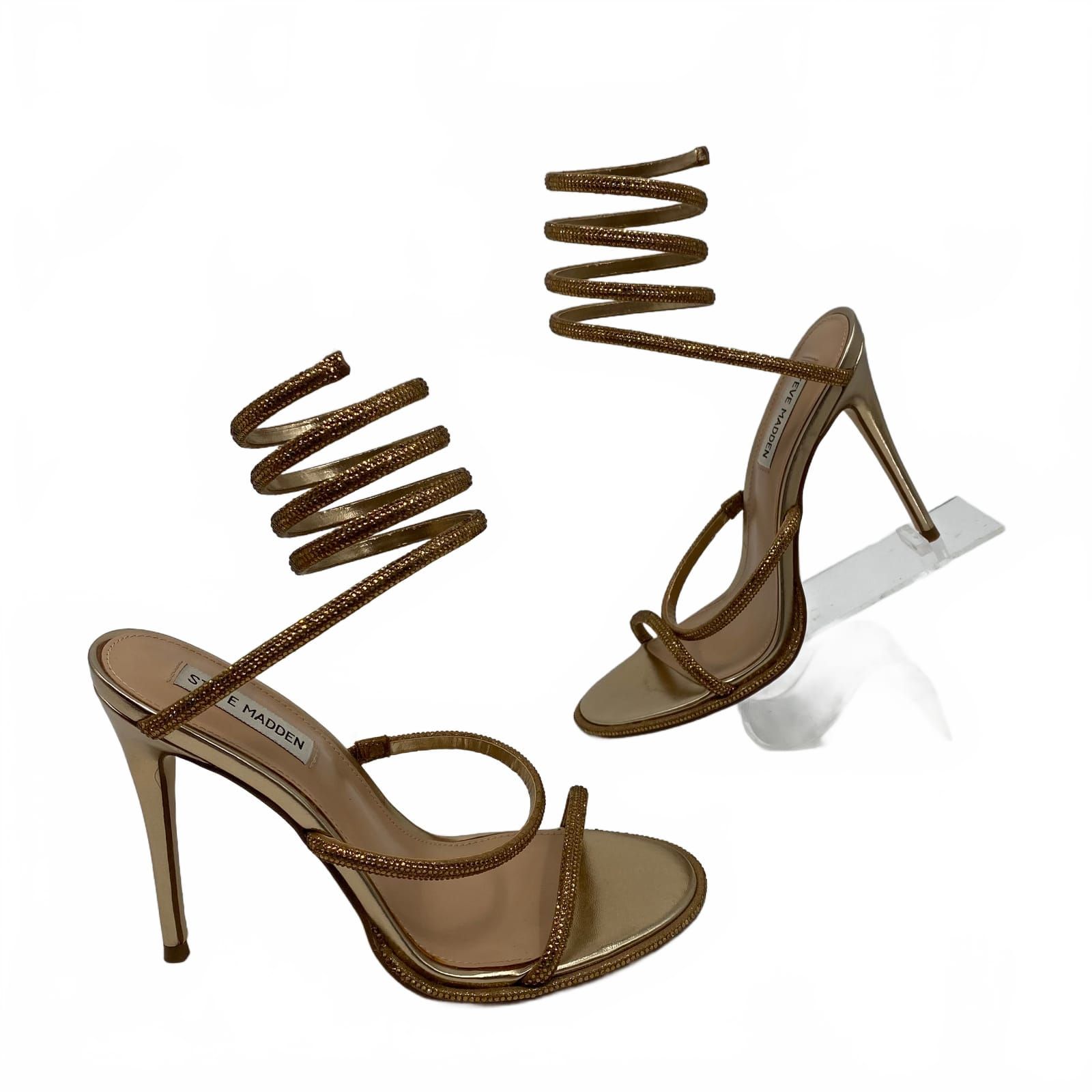 Steve Madden Gold Sparkle Pump Heels