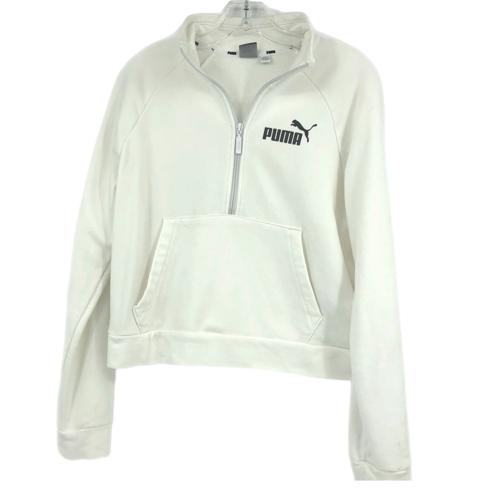 Puma White Classic Crew Neck Sweatshirt